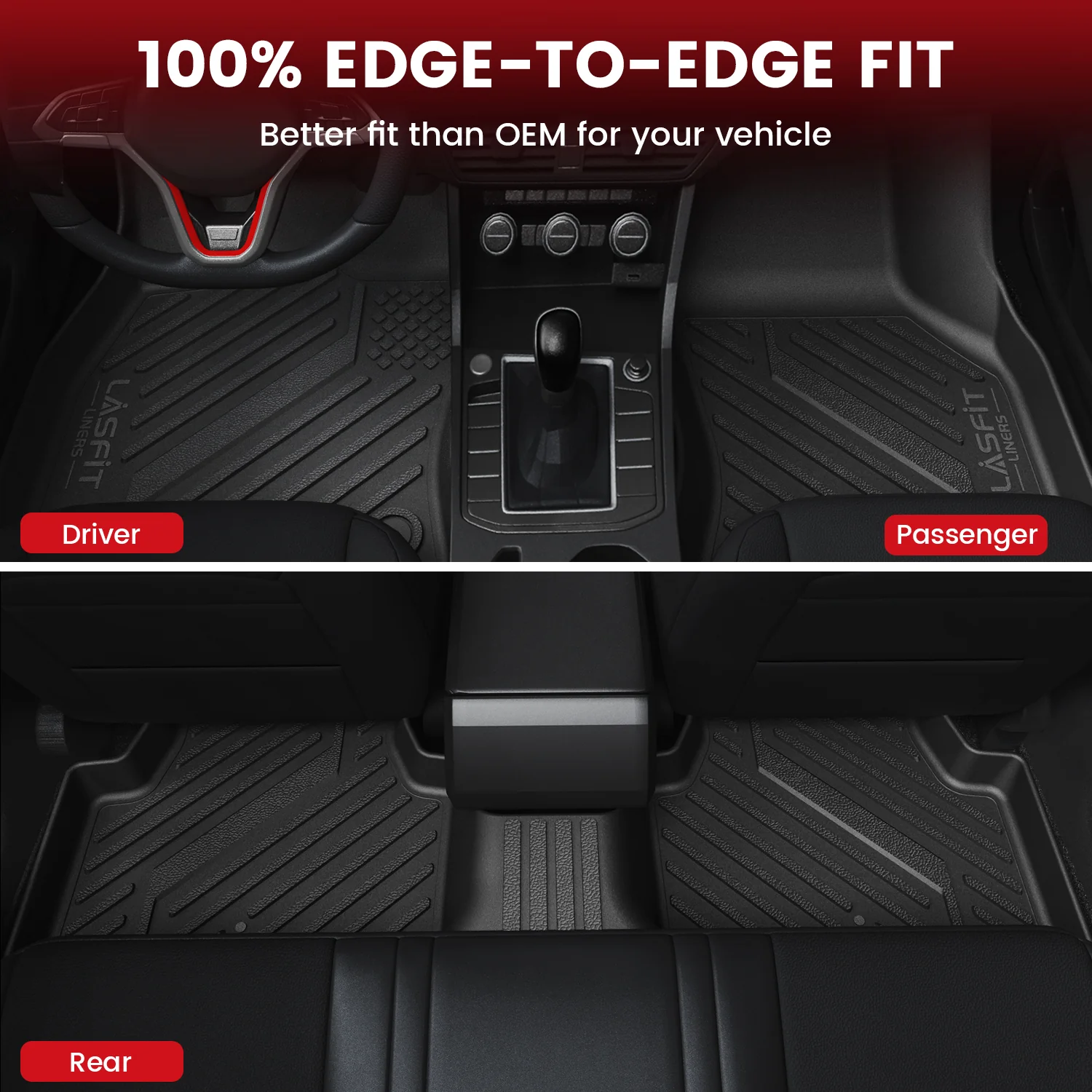 Fit for 2019-2026 Volkswagen Jetta / Volkswagen Jetta GLI Floor Mats & Cargo Mat - Image 4