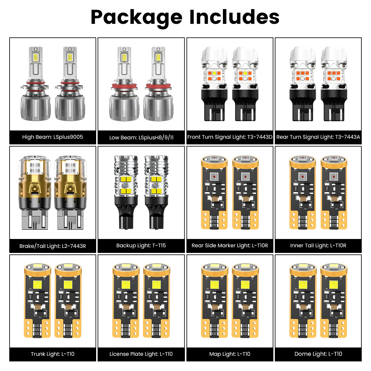 Fit for 2019-2022 Nissan Altima The Brightest LED Bulbs Upgrade | Tested and Verified - Image 3