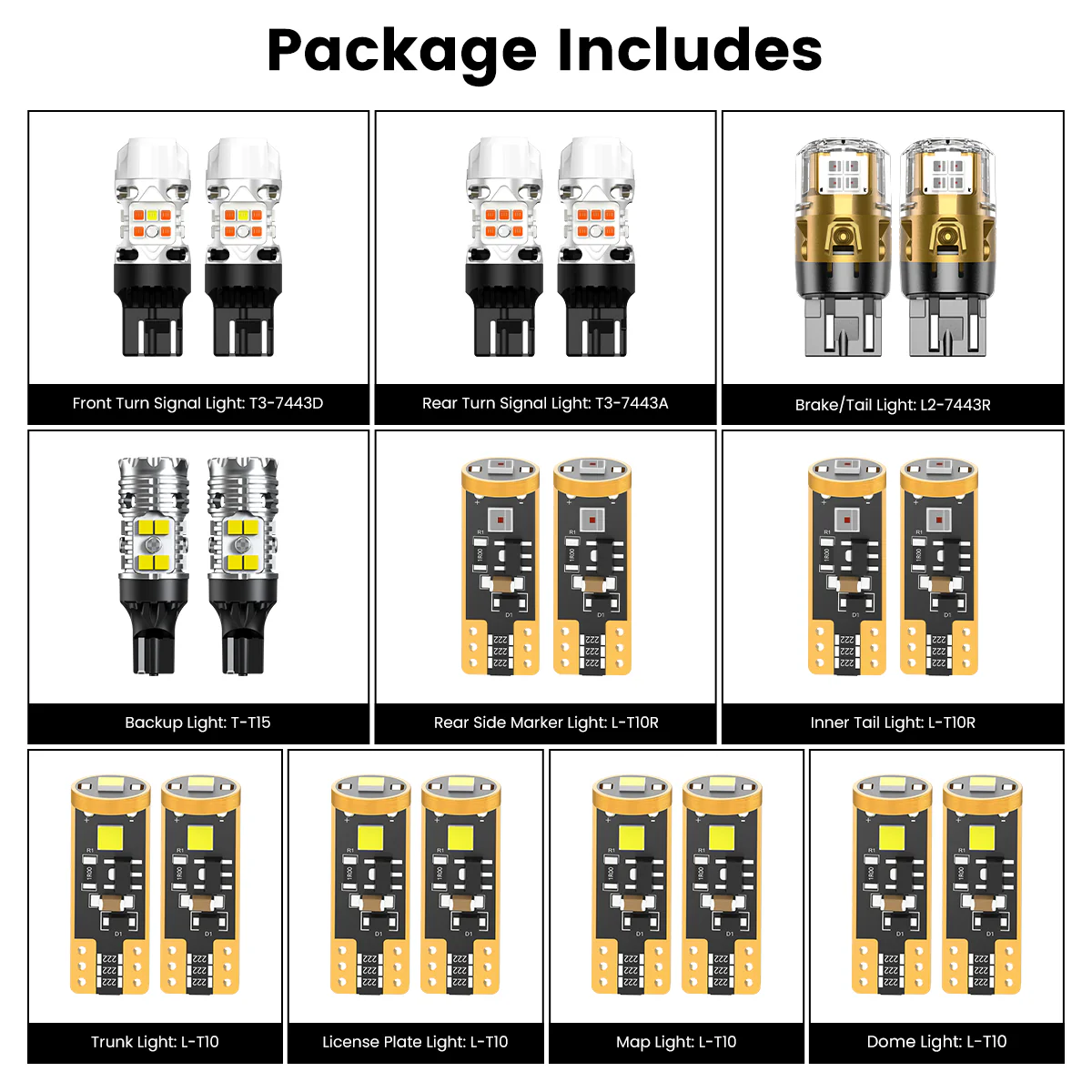 Fit for 2019-2022 Nissan Altima The Brightest LED Bulbs Upgrade | Tested and Verified - Image 7