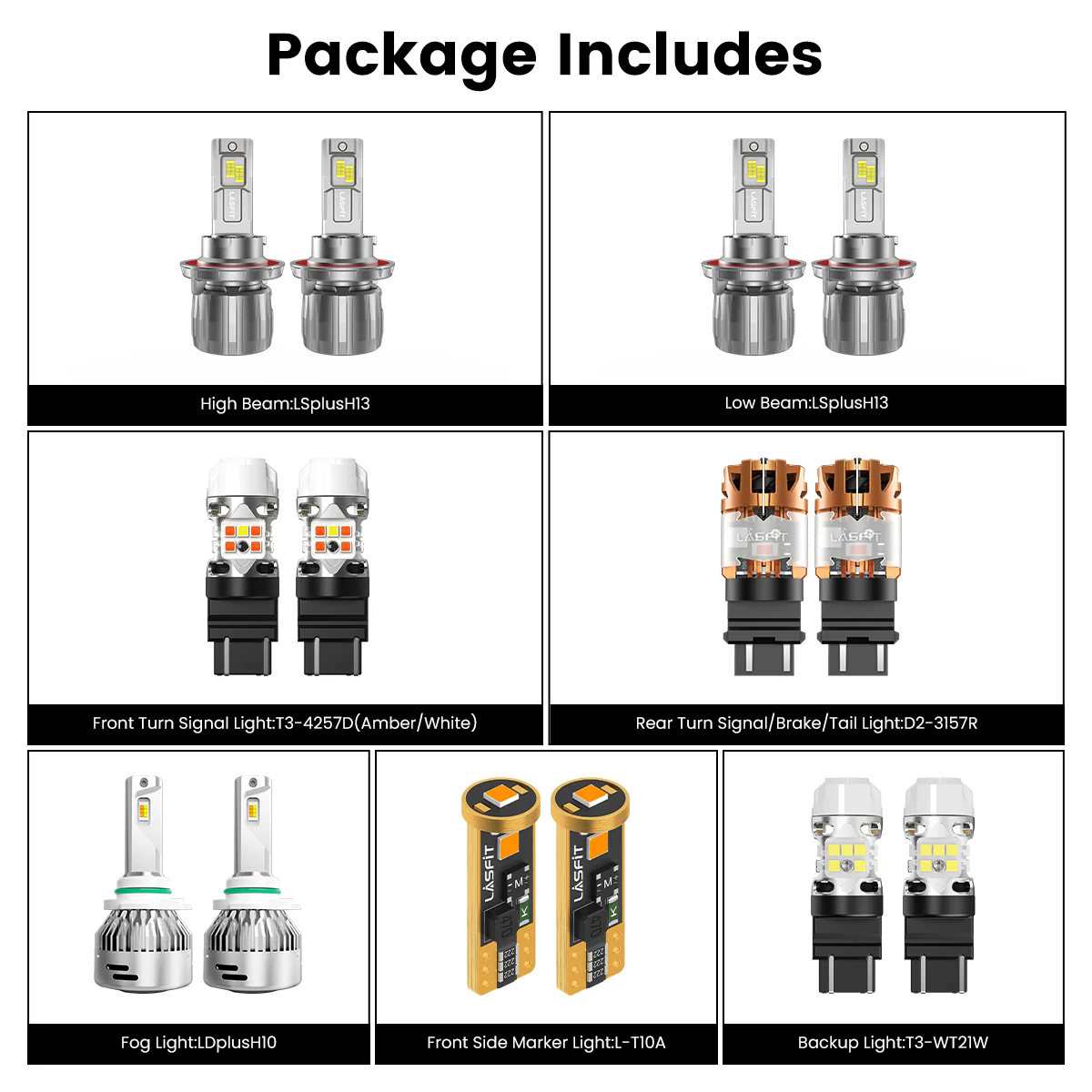 Fit for 2020-2022 Ford Chassis Cab F-350/450/550 The Brightest LED Bulbs Upgrade - Image 5