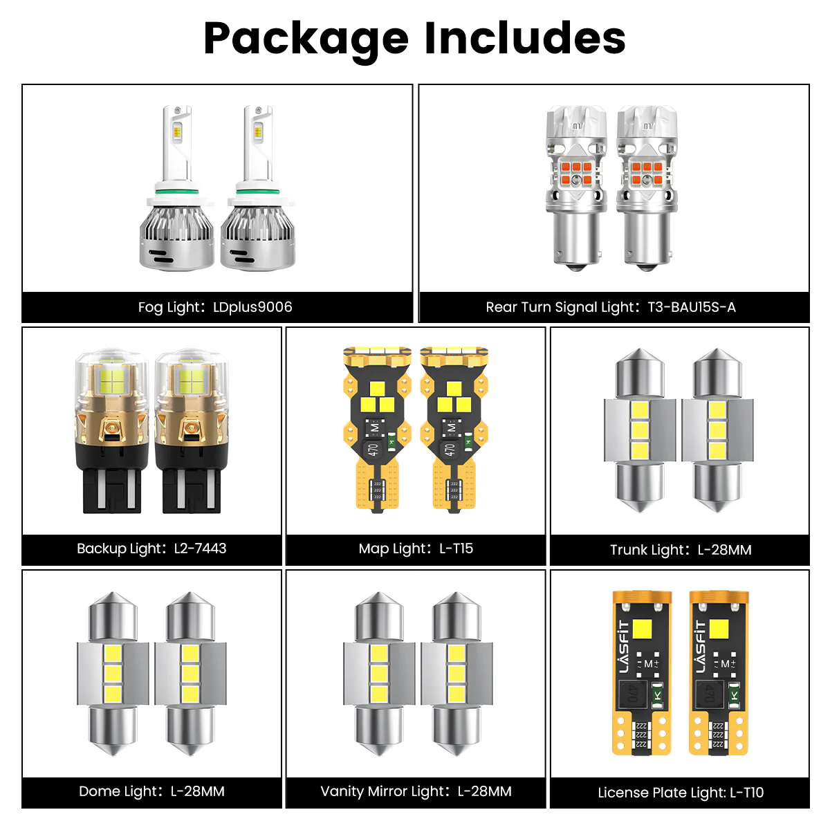 Fit for 2020-2022 Kia Sportage The Brightest LED Bulbs Upgrade | Tested and Verified - Image 8