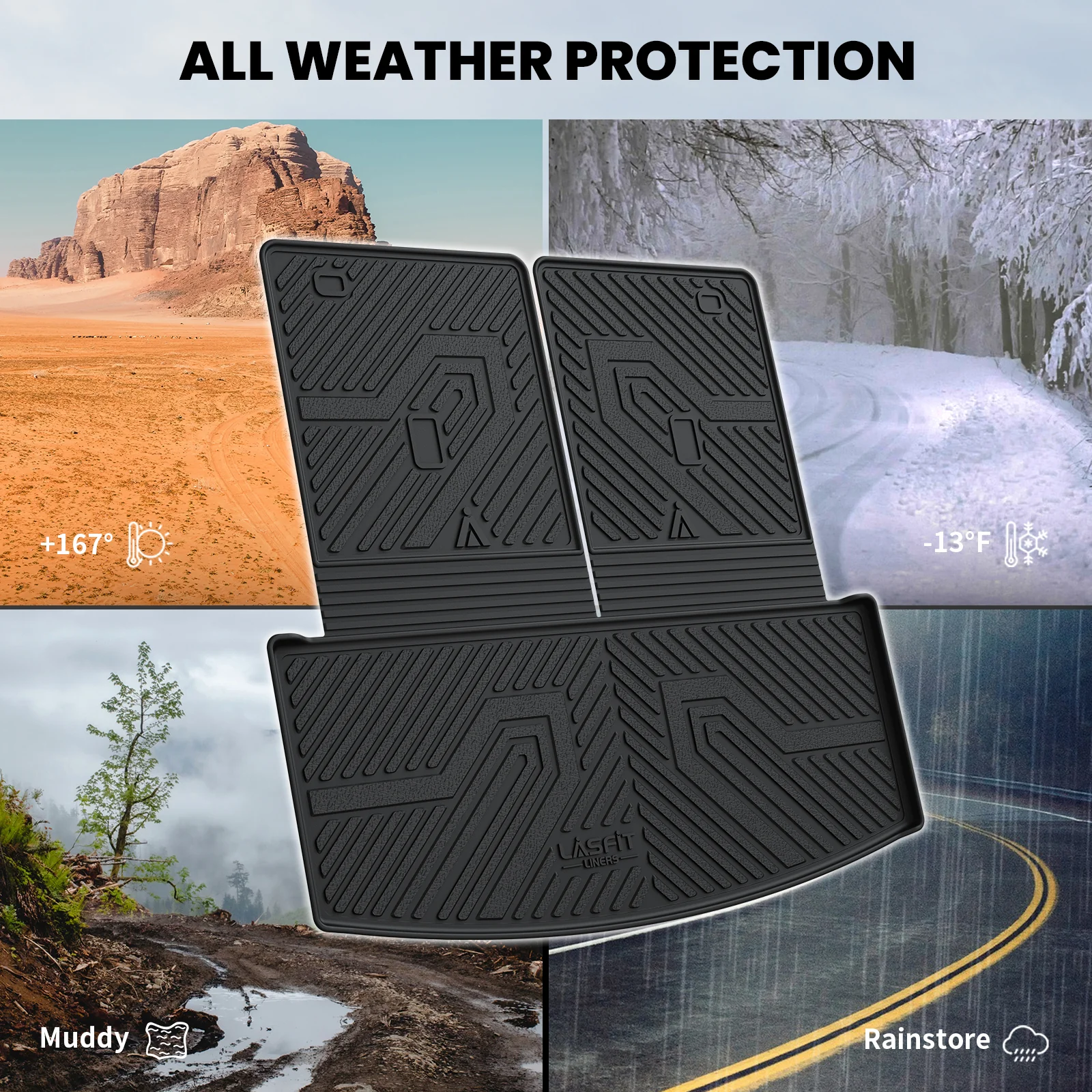 Fit for 2020-2026 Ford Explorer Floor Mats or Seatback & Cargo Mats - Image 33