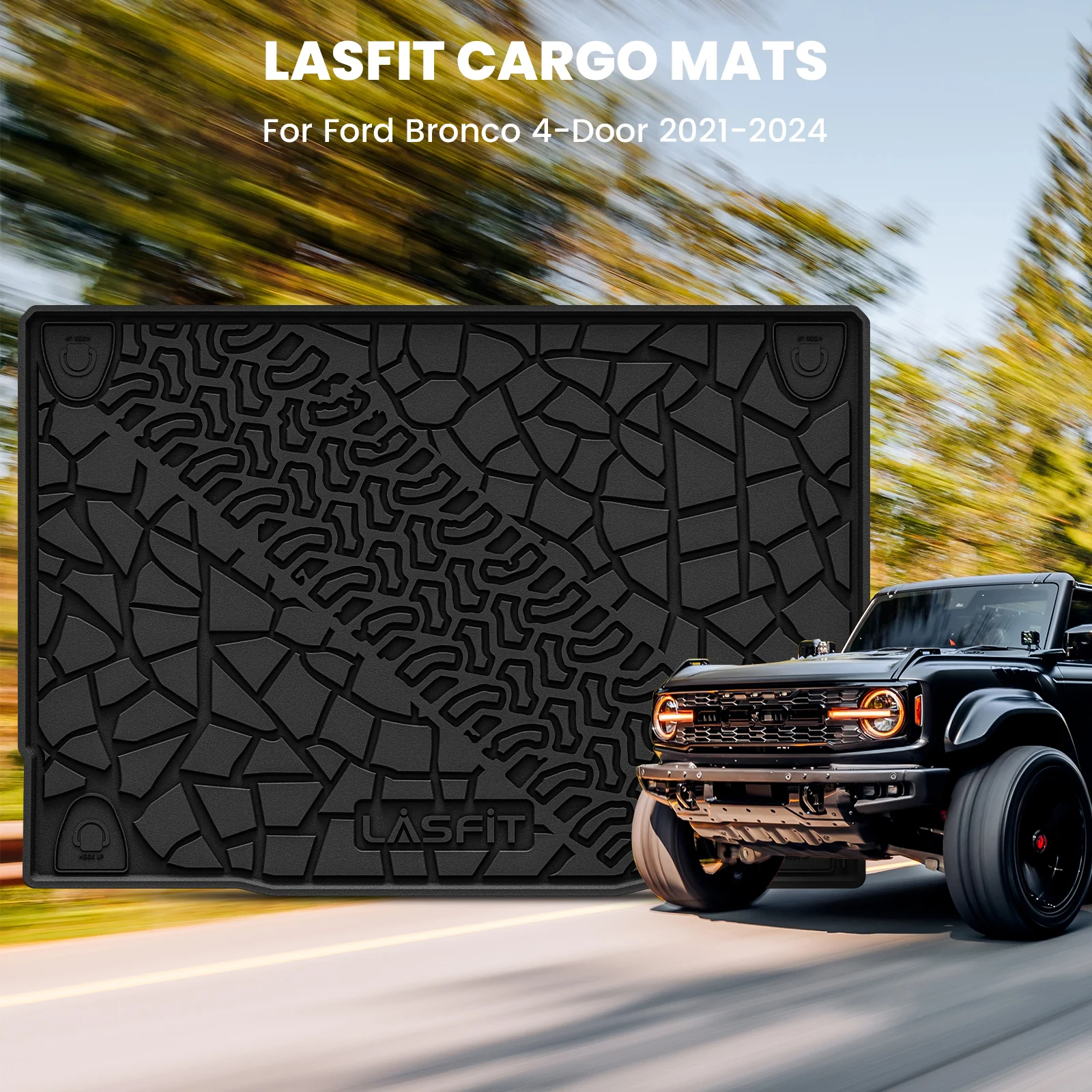 Fit for 2021-2026 Ford Bronco Custom Floor Mats or Cargo Mat, Not For Sport, Fit 4-Door & Not Rubberized Flooring - Image 44