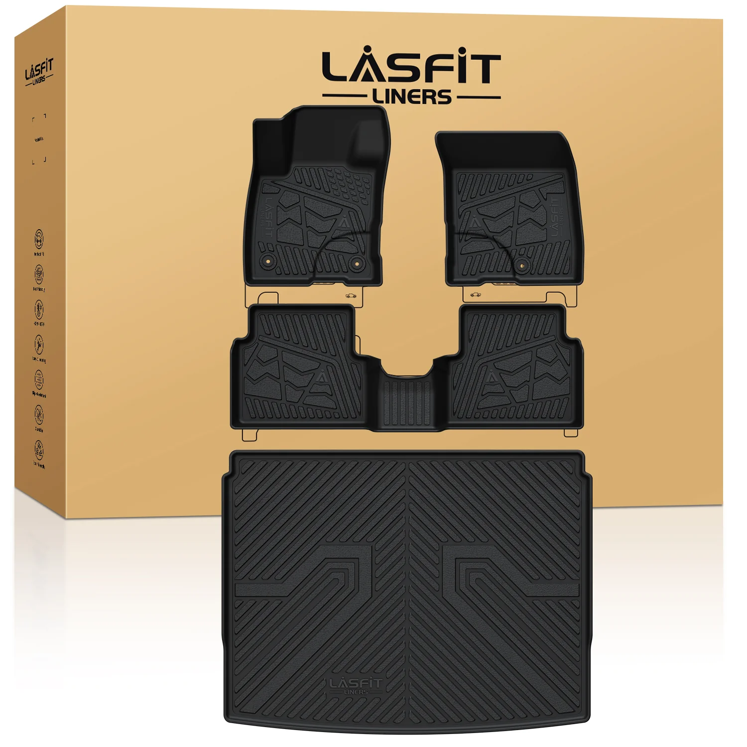 Fit for 2021-2026 Ford Bronco Sport Custom Floor Mats & Cargo Mat, Fit Carpet Floor Only - Image 9