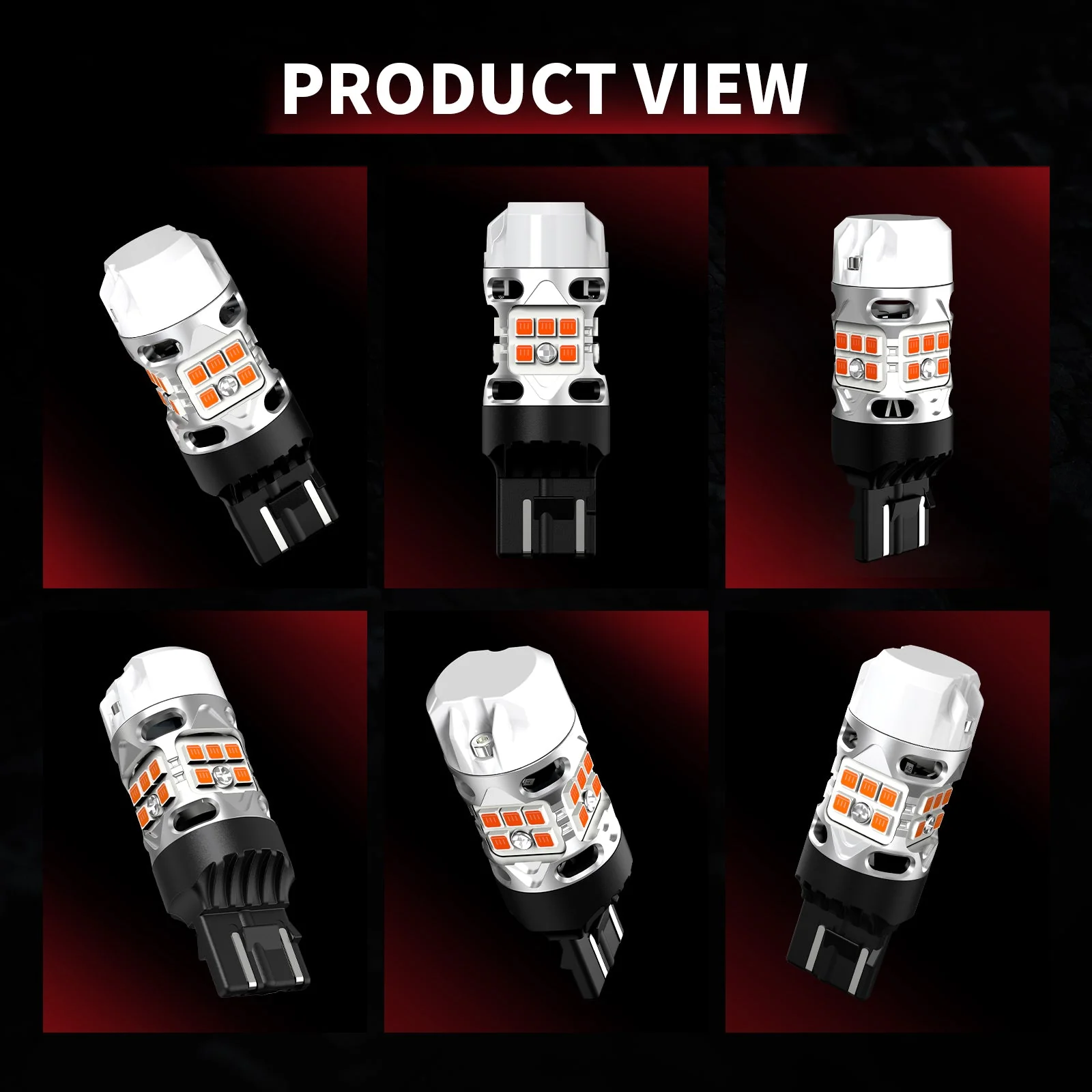 7440 7443 LED Turn Signal Bulbs CanBus-Ready Amber CK Socket | T3 Series - Image 12
