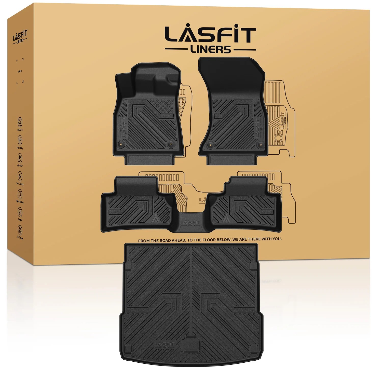 Fit for 2018-2025 Audi Q5 SQ5 Floor Mats or Cargo Mat, Don't Fit 2025 Audi Q5 New Body or Plug-in Hybrid - Image 9