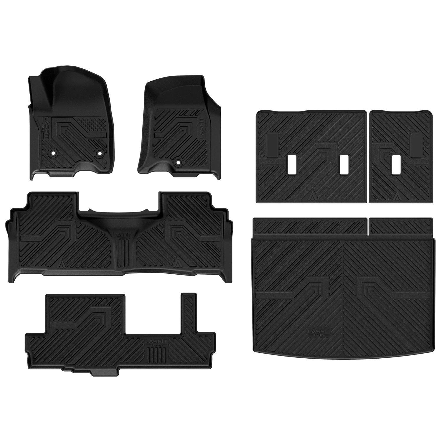 Fit for 2021–2026 Chevrolet Suburban Floor & Cargo Mats Protection Set, Not Fit 9 Seats - Image 8