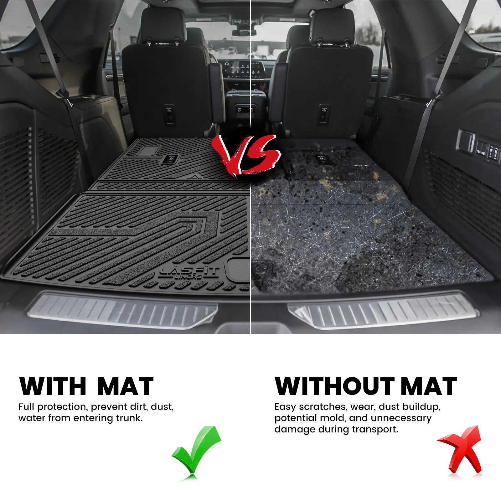 Fit for 2021-2026 Cadillac Escalade Floor Mats or Seatback & Cargo Mat, Not for ESV or 2025 Escalade IQ - Image 33