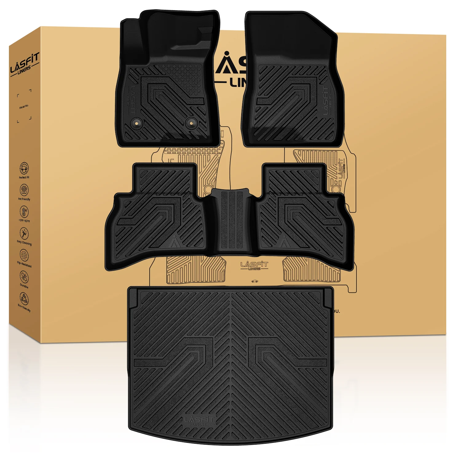 Fit for 2021-2026 Chevrolet Trailblazer Floor Mats, Fit Upper Cargo Deck Position Only - Image 9