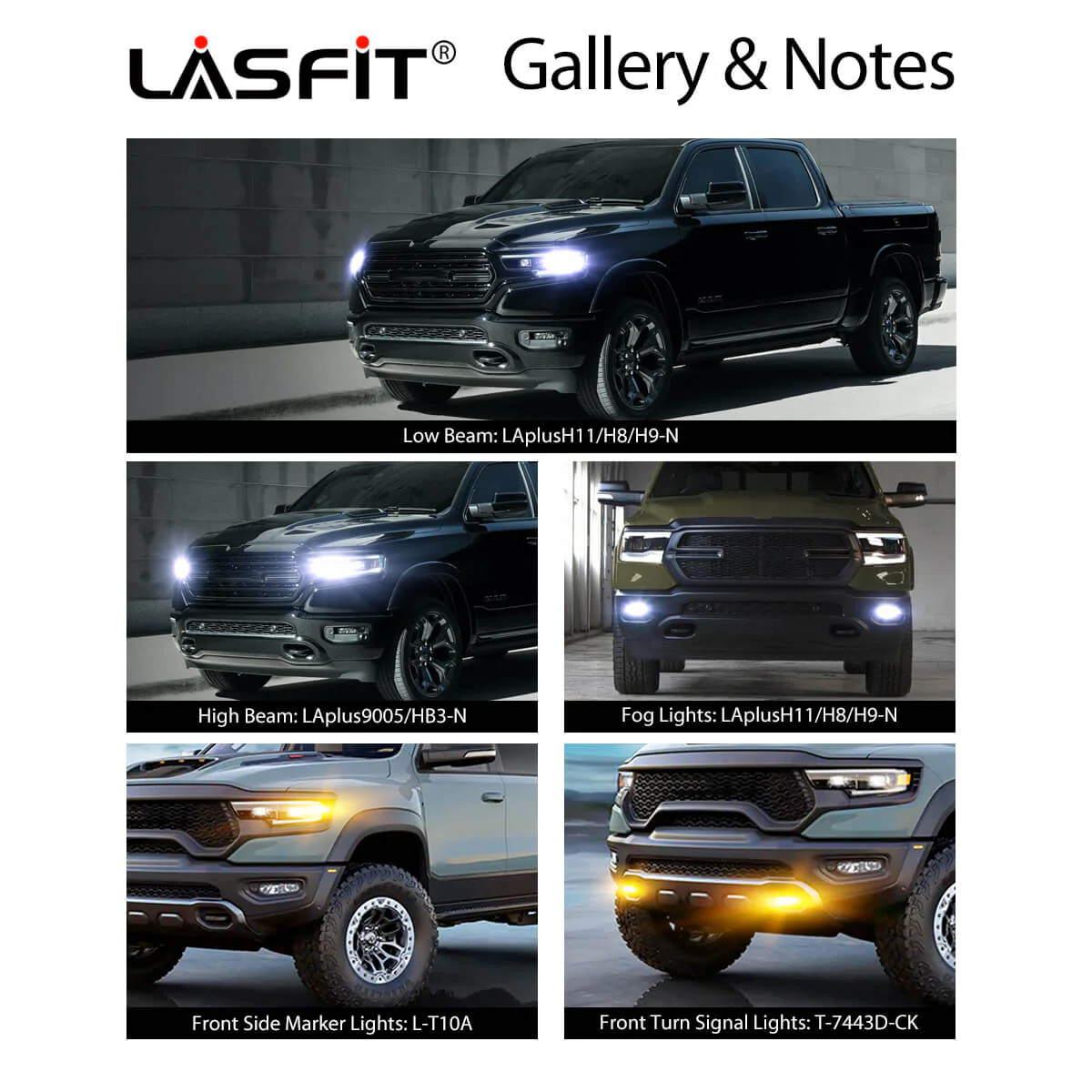 Fit for 2019-2024 Ram 1500 LED Bulbs Upgrade | Tested and Verified - Image 10