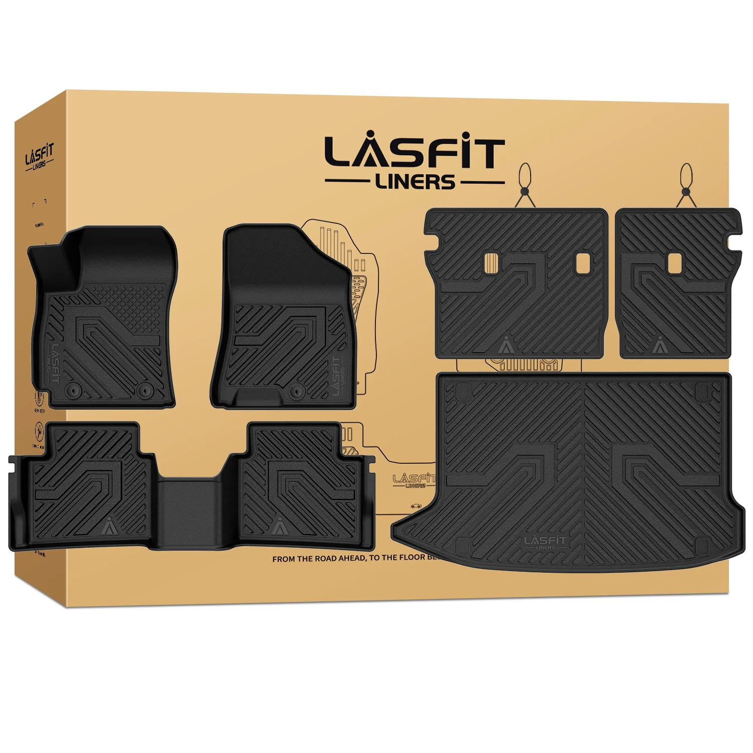 Fit for 2018-2023 Hyundai Kona Floor & Seatback & Cargo Mats, Fit Gas Only - Image 8