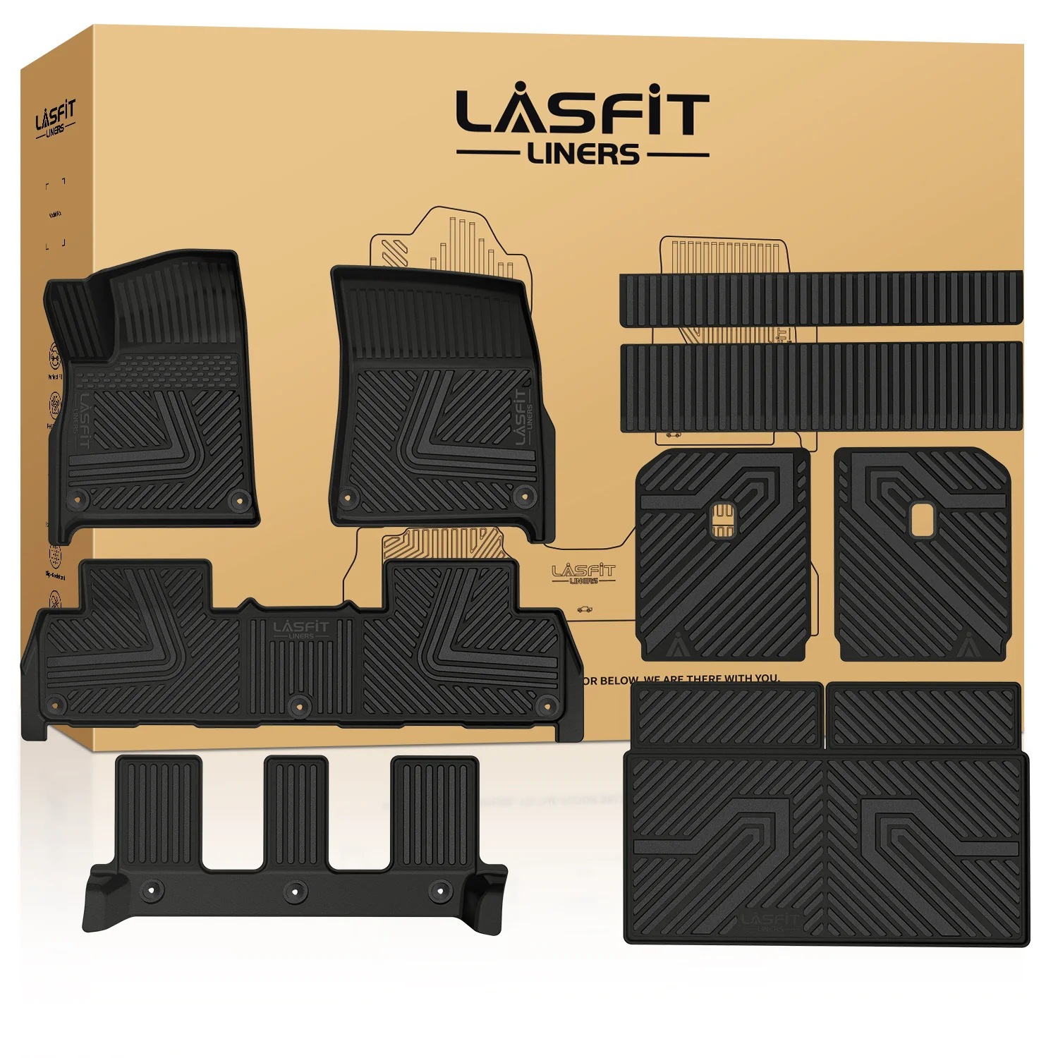 Fit for 2022-2024 Rivian R1S Floor Mats or Seatback & Cargo Mats - Image 9