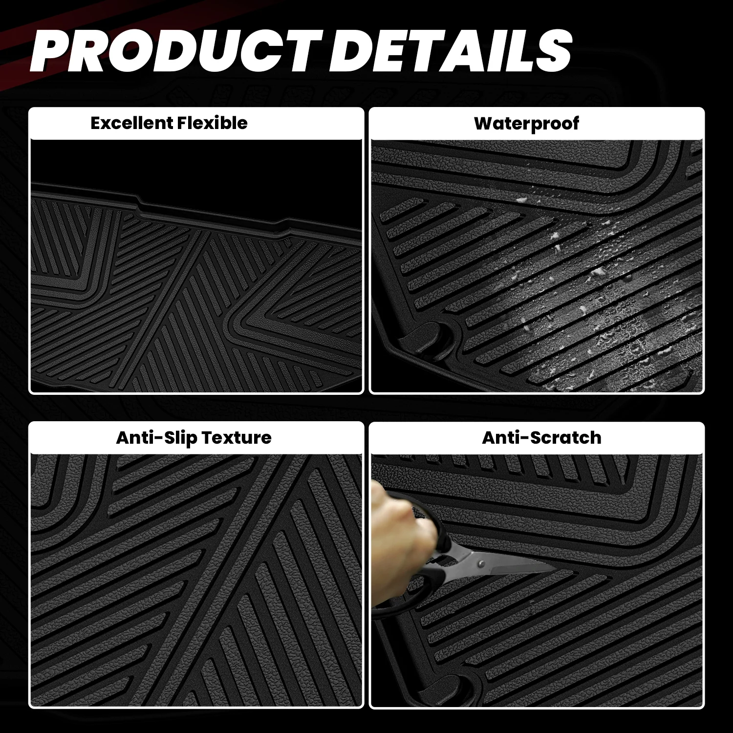 Fit for 2022-2024 Rivian R1S Floor Mats or Seatback & Cargo Mats - Image 13