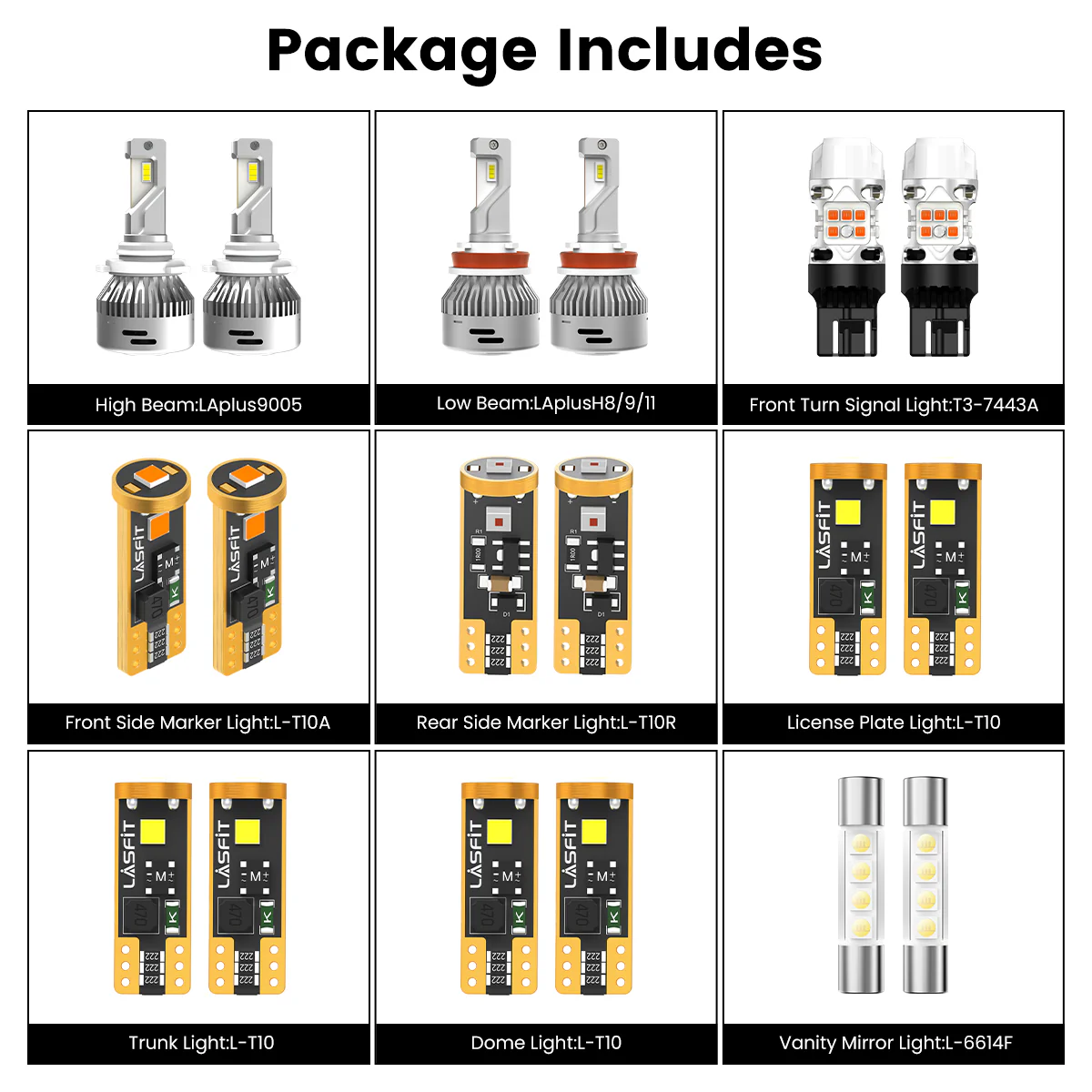Fit for 2019-2025 Chevrolet Malibu LED Bulbs Upgrade | Tested and Verified - Image 19