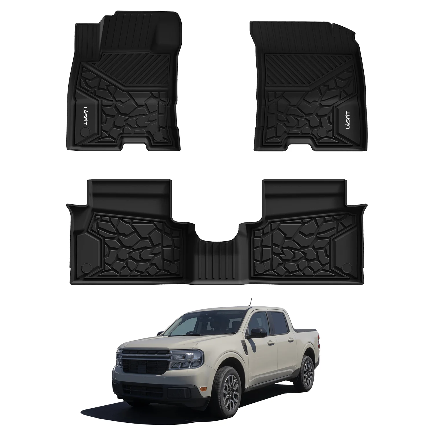 Fit for 2022-2026 Ford Maverick All-Weather TPE Floor Mats - Image 7
