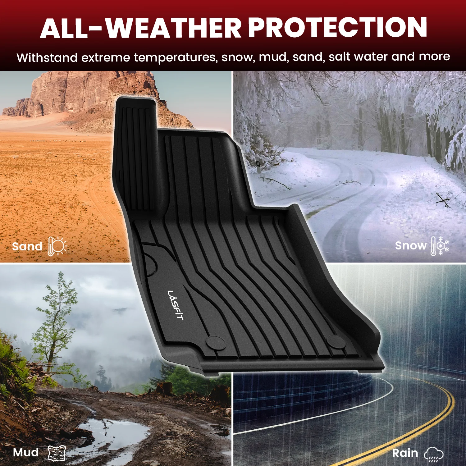 Fit for 2022-2026 Mercedes Benz C-Class Sedan Floor Mats - Image 2