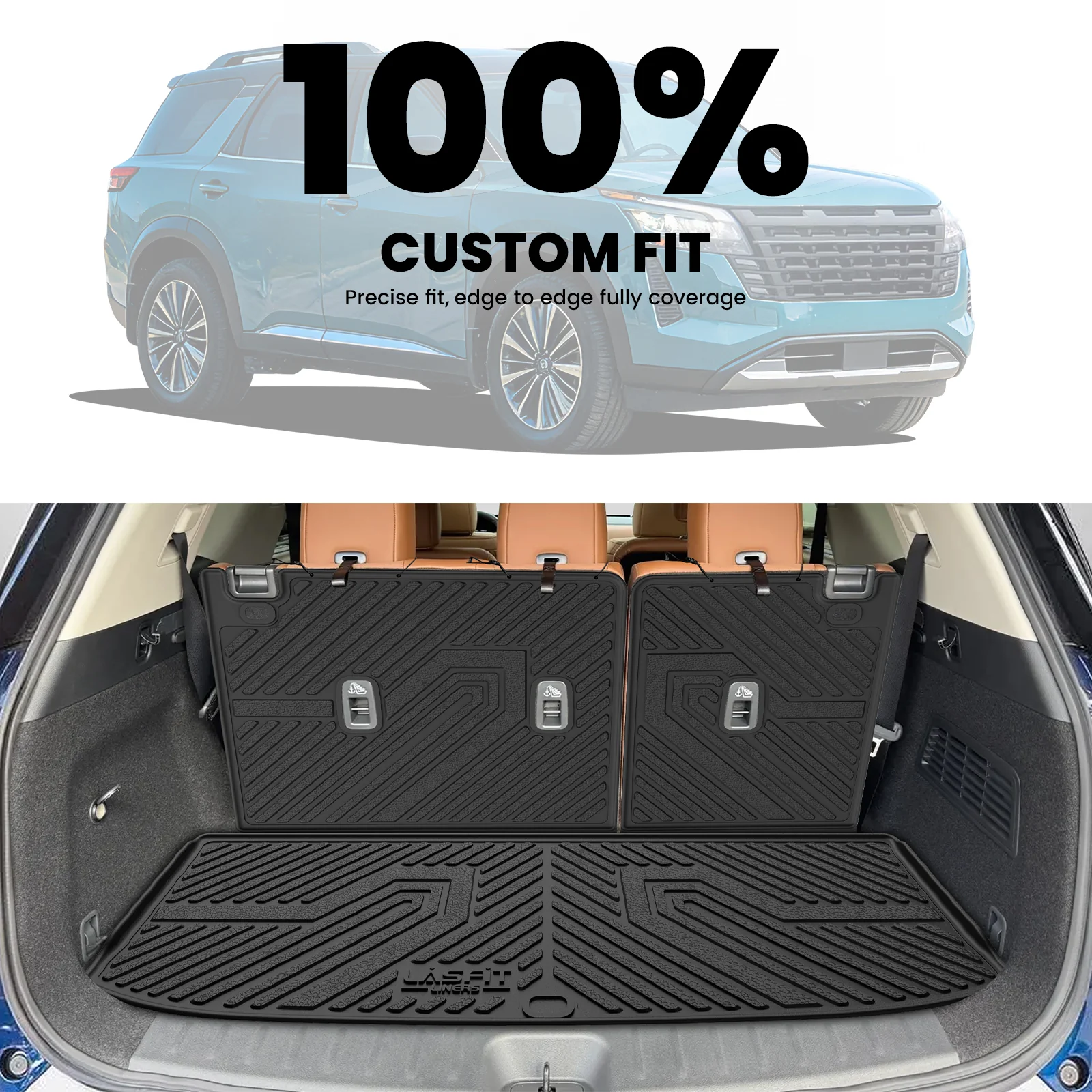Fit for 2022-2026 Nissan Pathfinder Floor Mats & Seatback & Cargo Mats - Image 12