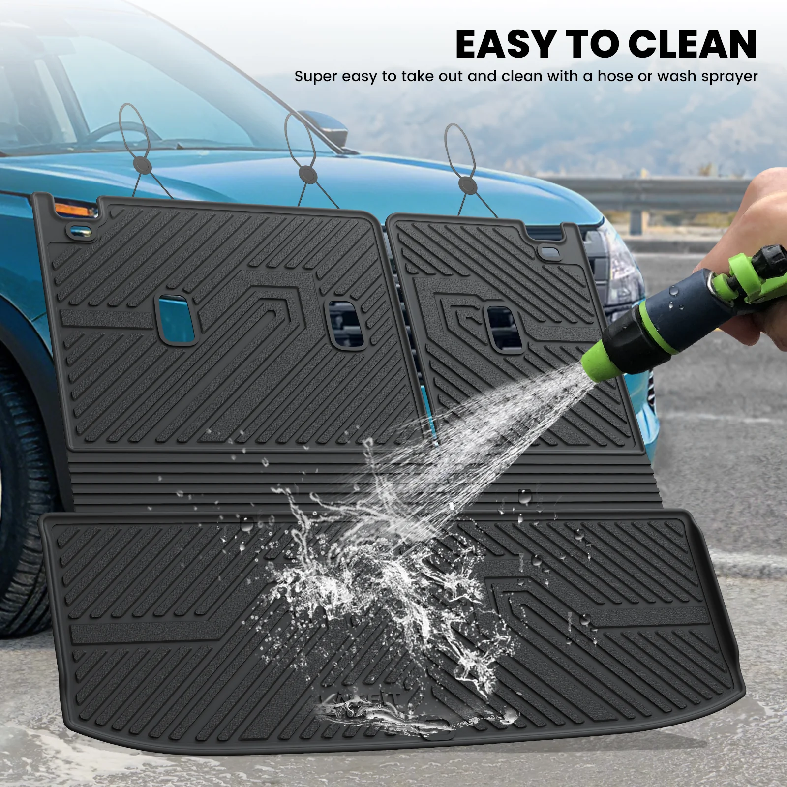 Fit for 2022-2026 Nissan Pathfinder Floor Mats & Seatback & Cargo Mats - Image 13