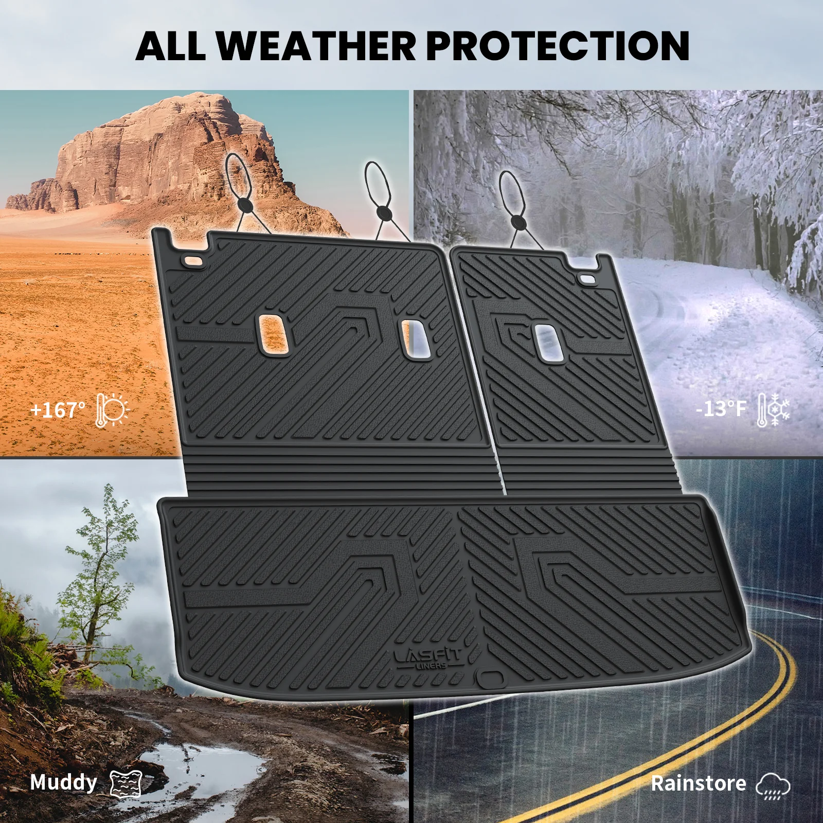 Fit for 2022-2026 Nissan Pathfinder Floor Mats & Seatback & Cargo Mats - Image 15