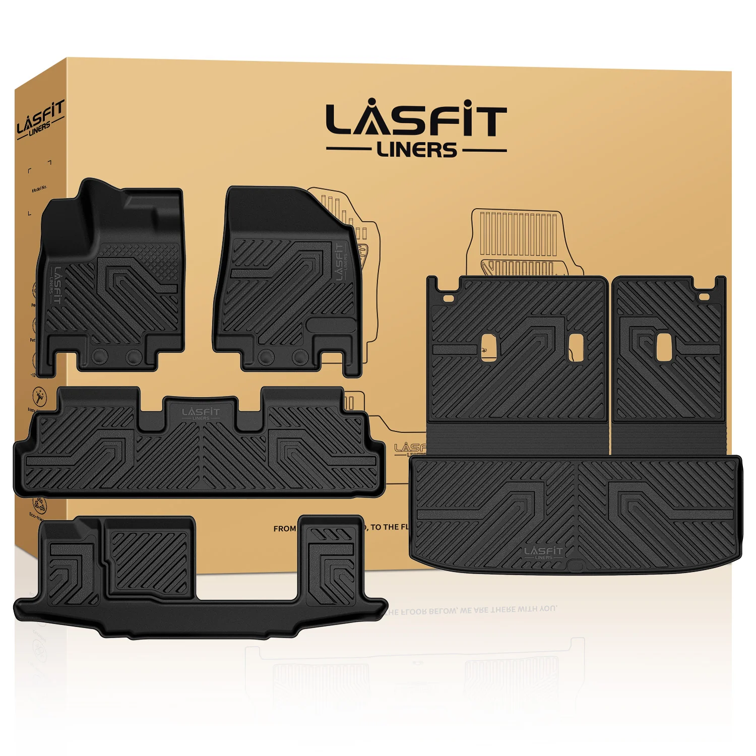 Fit for 2022-2026 Nissan Pathfinder Floor Mats & Seatback & Cargo Mats - Image 9