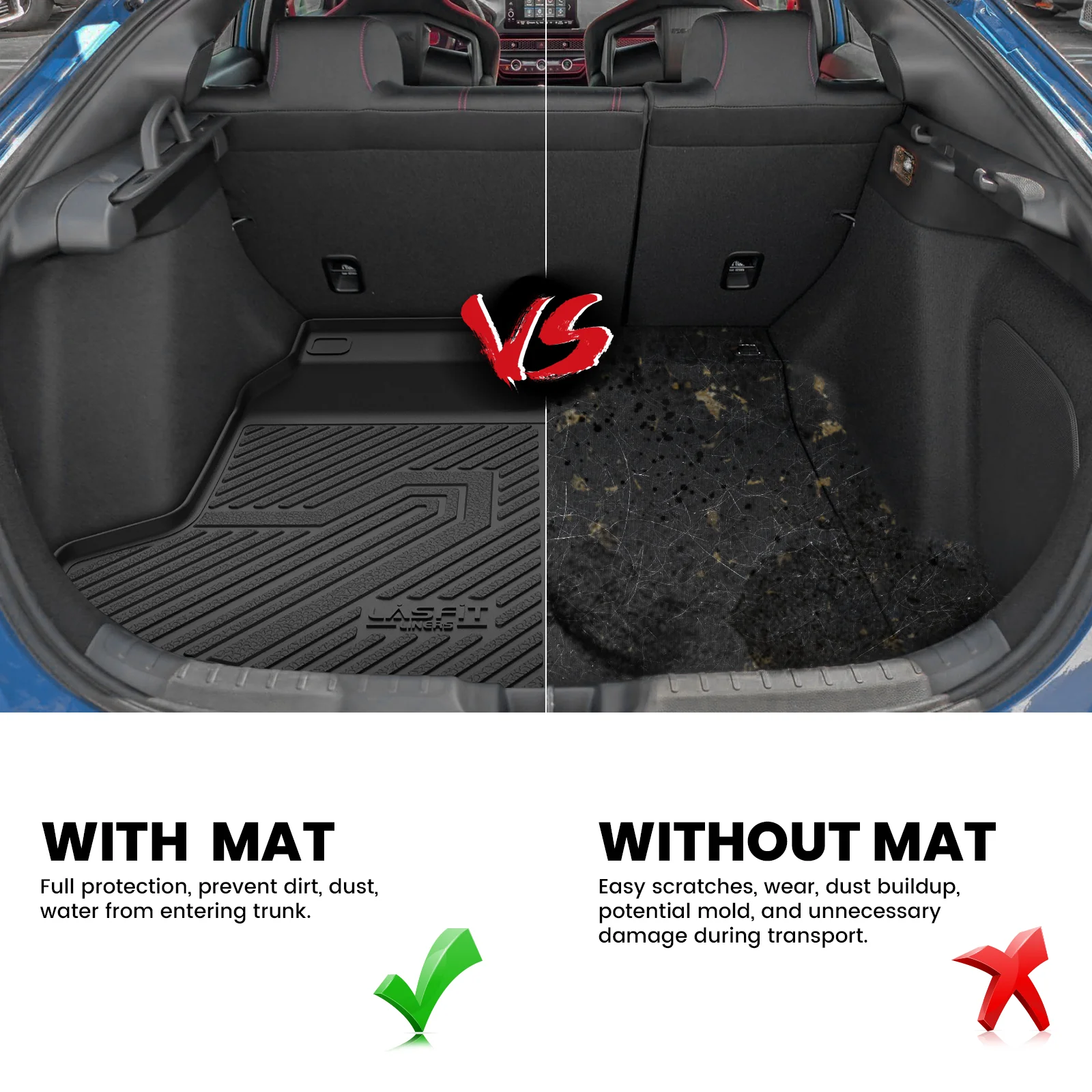 Fit for 2022-2026 Honda Civic Sedan Floor Mats or Cargo Mat(Include Type R) - Image 18