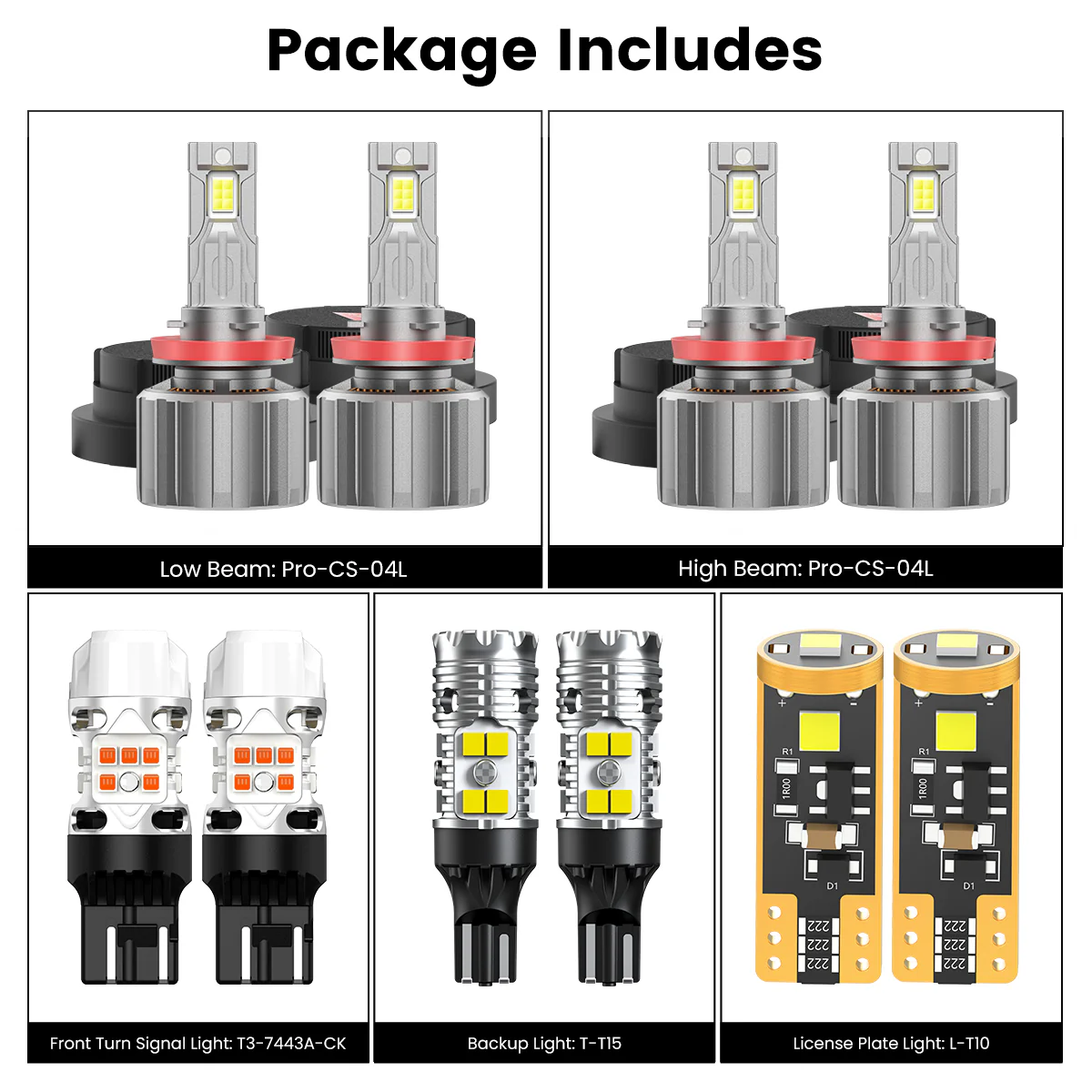 Custom Engineered for 2023-2026 Chevrolet Silverado 1500 WT Custom Trail Boss LED Bulbs Upgrade | Tested and Verified - Image 3