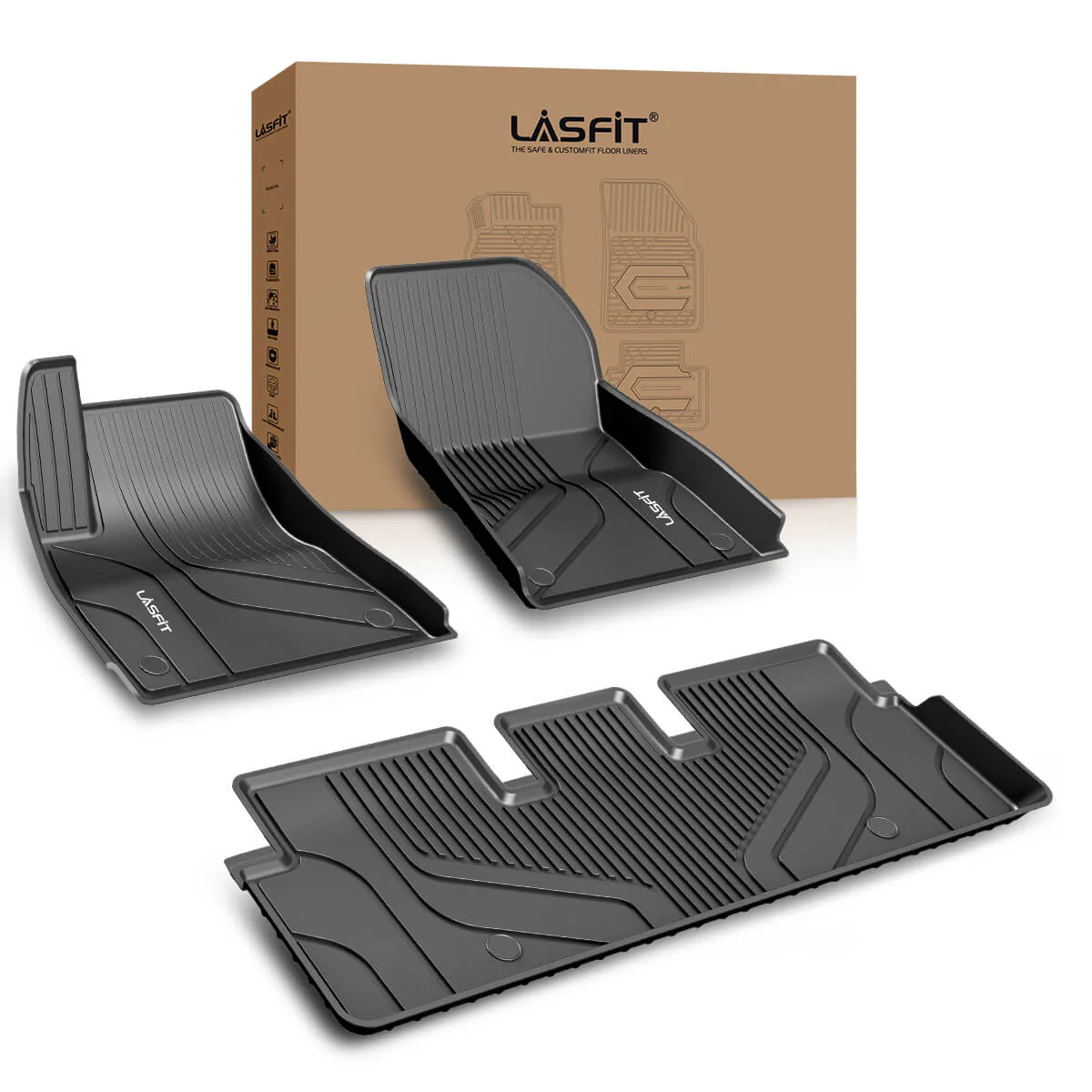 Fit For 2022-2023 Tesla Model 3 Floor Mats TPE Material 1st & 2nd or Cargo Custom All Weather - Image 15