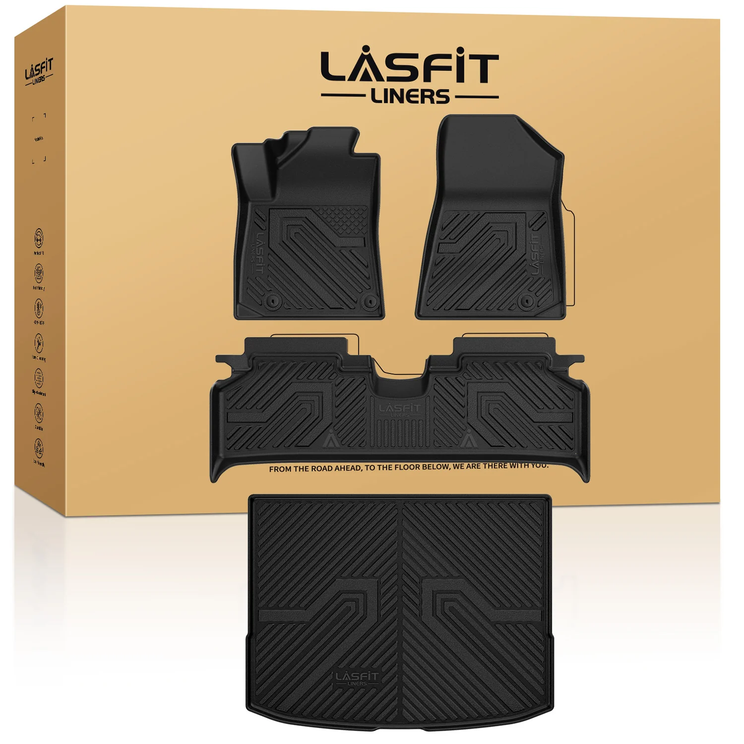 Fit for 2023-2026 Kia Niro EV Floor Mats or Cargo Mat, Not Fit PHEV or Without Optional Dual Level Cargo Board - Image 9