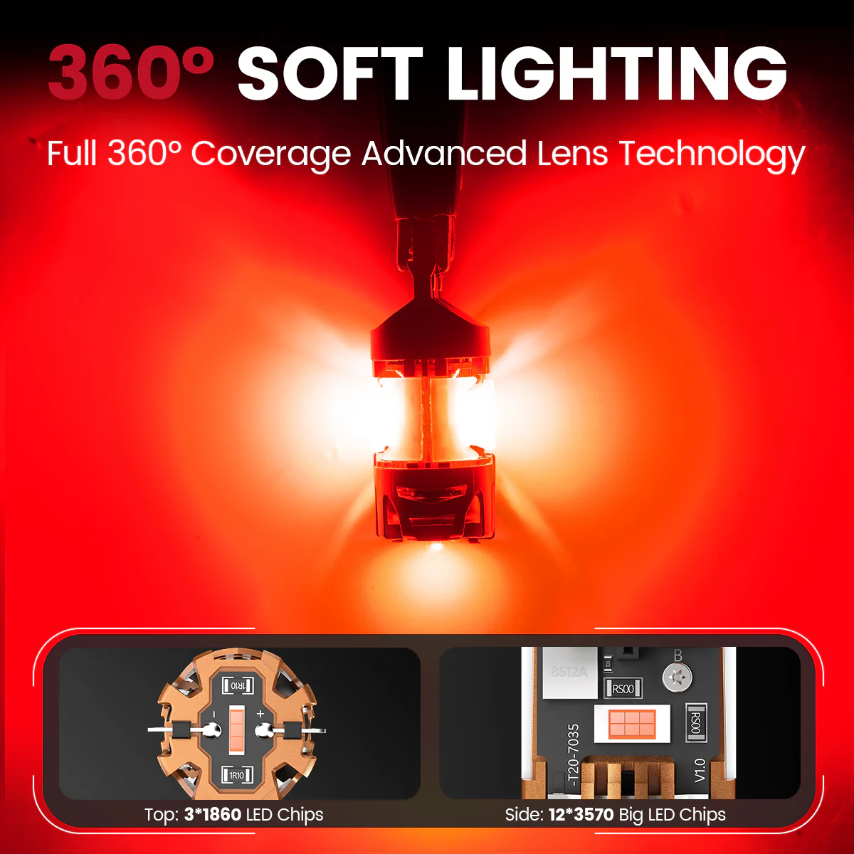 Fit for 2013-2015 Chevrolet Malibu The Brightest LED Bulbs Upgrade - Image 42