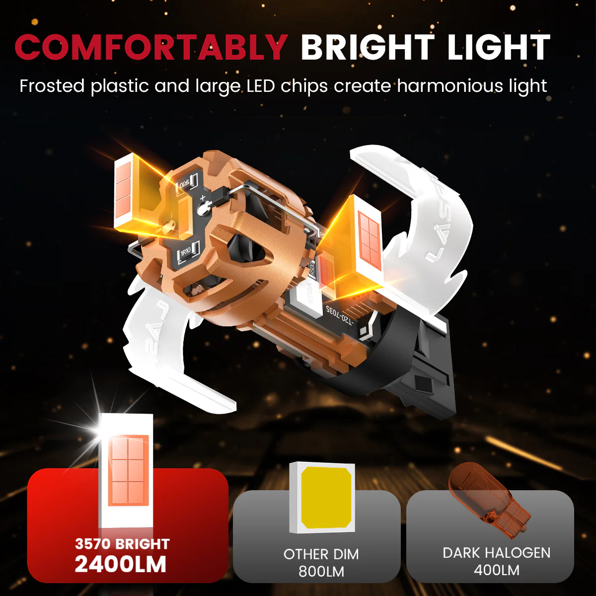 Fit for 2013-2015 Chevrolet Malibu The Brightest LED Bulbs Upgrade - Image 44