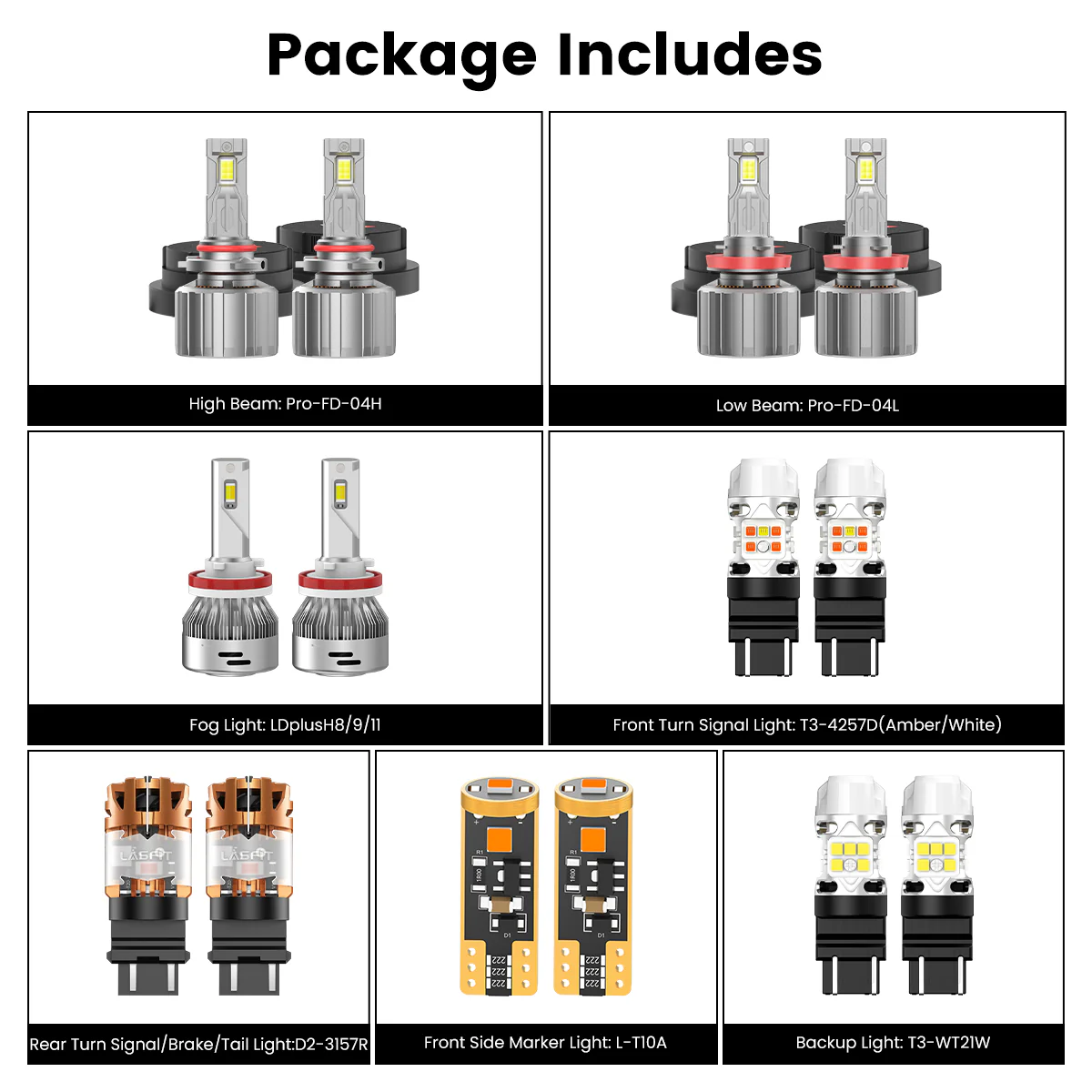 Custom Engineered for 2023-2025 Ford Chassis Cab F-350/450/550 LED Bulbs Upgrade - Image 22
