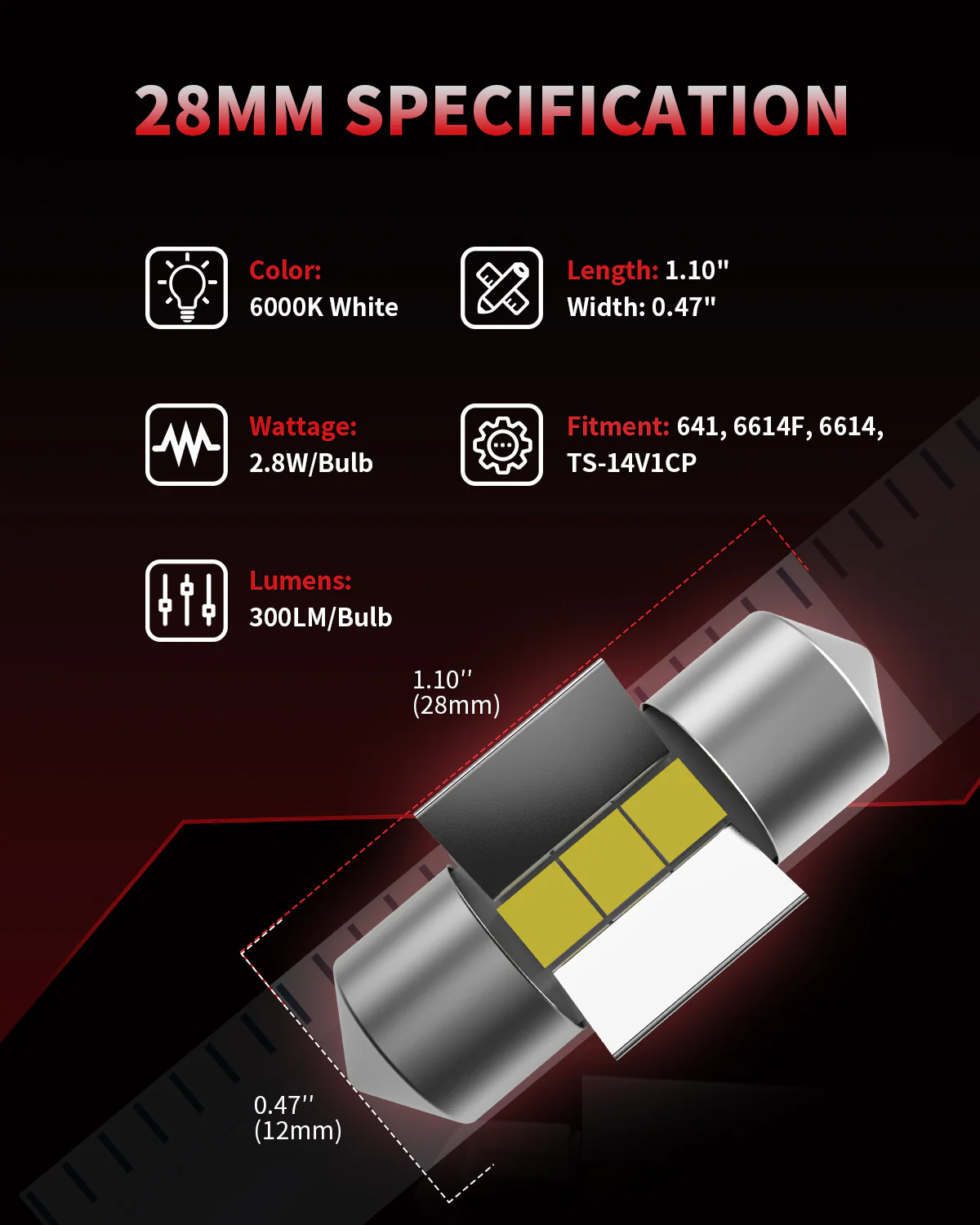 Fit for 2018-2019 Toyota C-HR LED Bulbs 9012 Exterior Interior Lights - Image 41