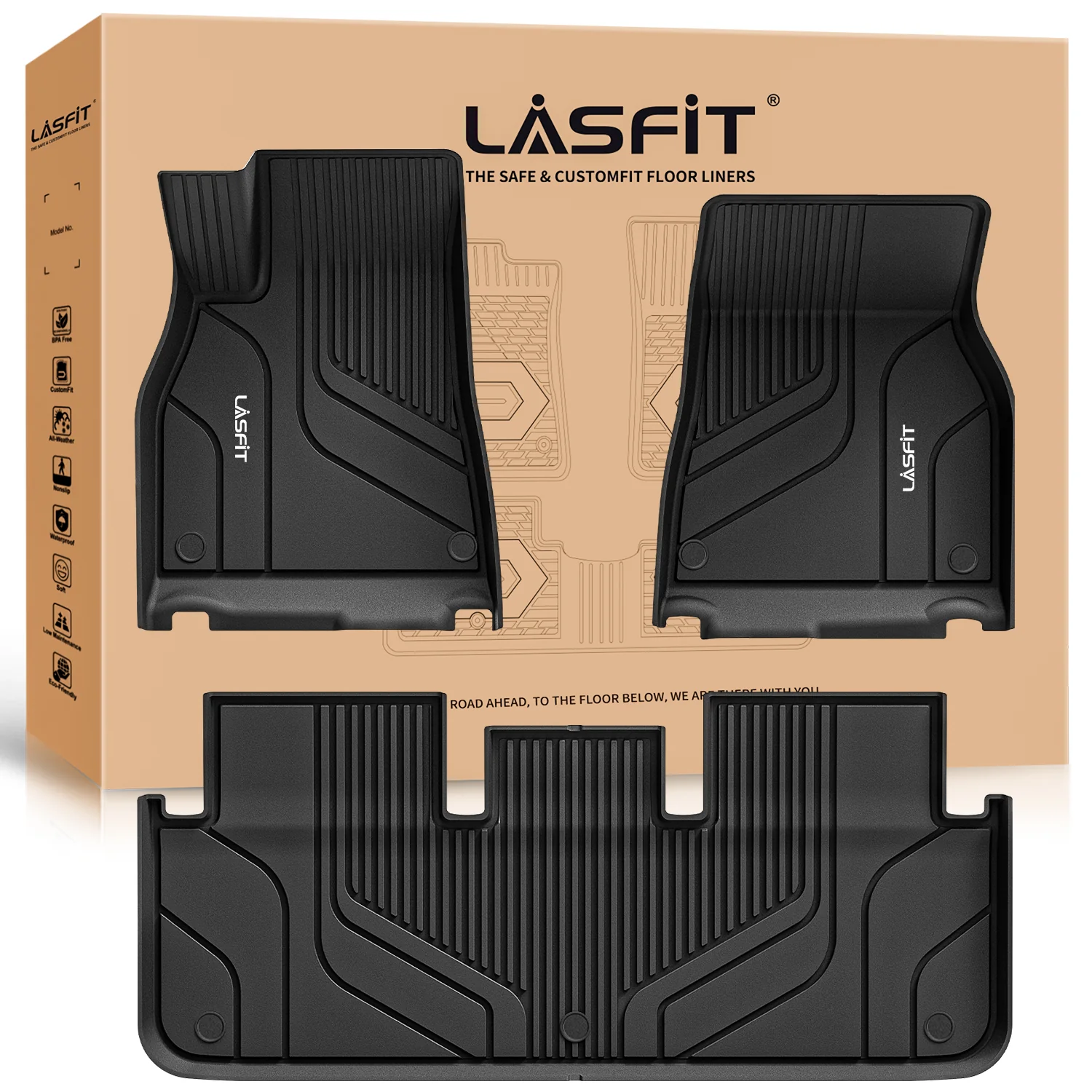 Fit for 2021-2024 Tesla Model S Custom Floor Mats or Frunk & Trunk Well & Cargo Mats - Image 21