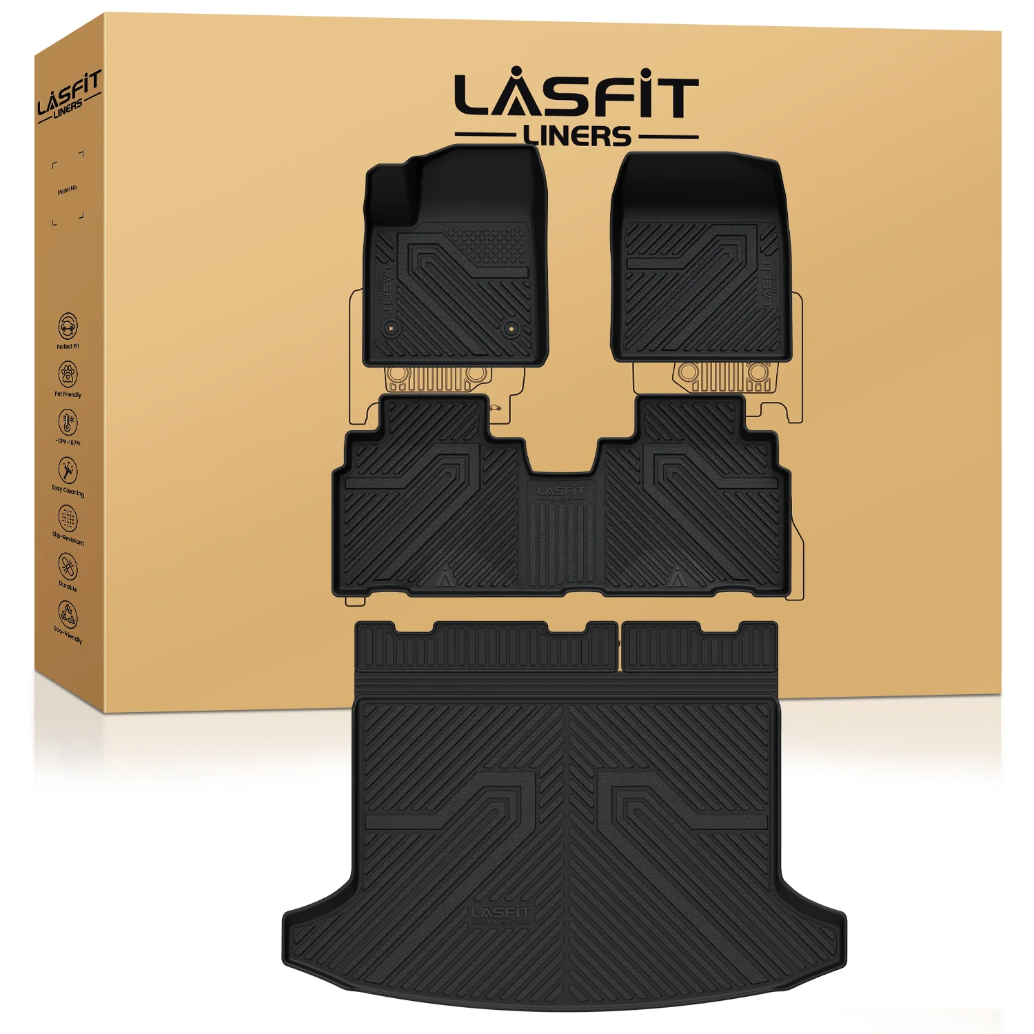 Fit for 2024-2026 Honda Prologue Floor Mats & Cargo Mat - Image 8