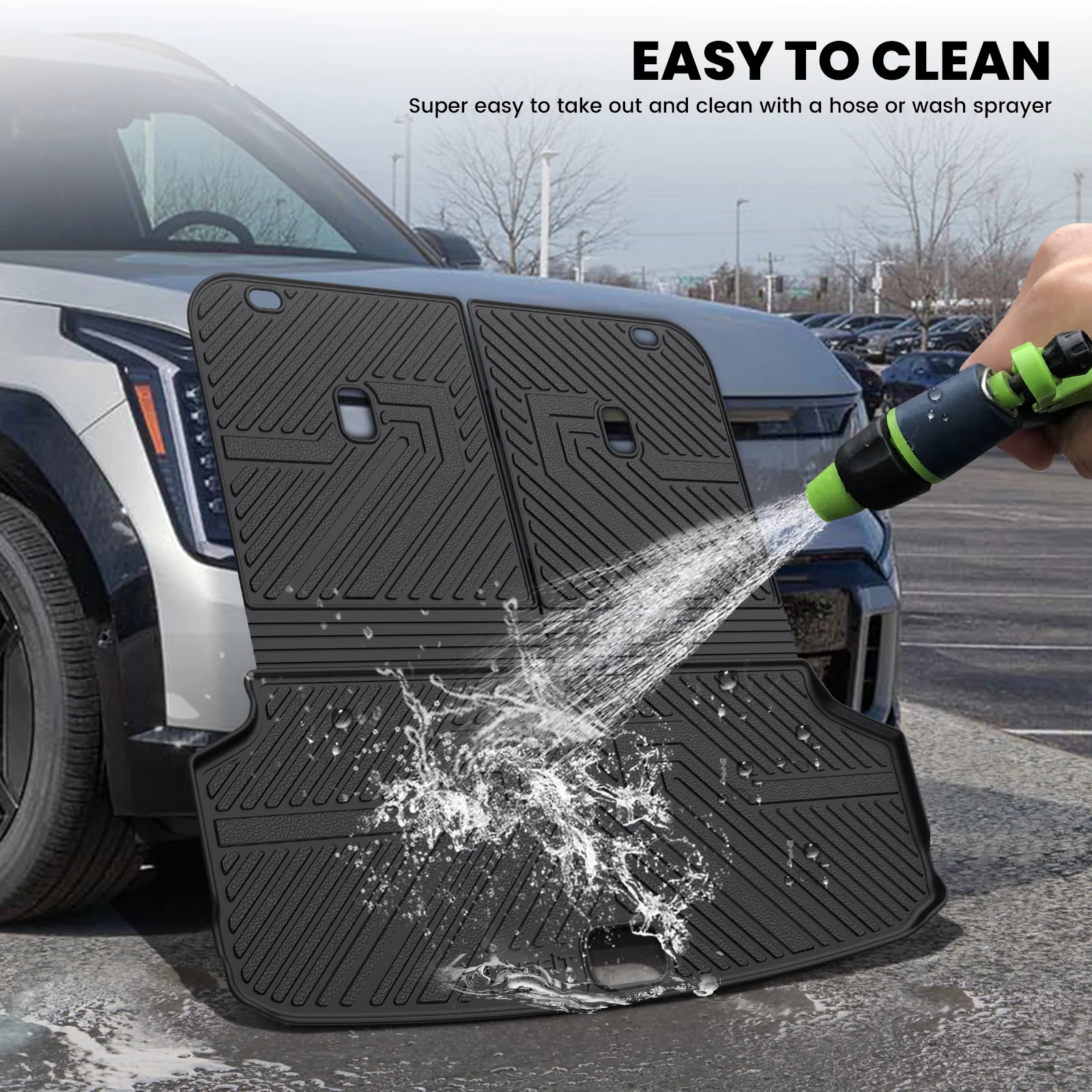 Fit for 2024-2026 Kia EV9 Floor Mats or 3rd Row Seatback & Cargo Mat - Image 14
