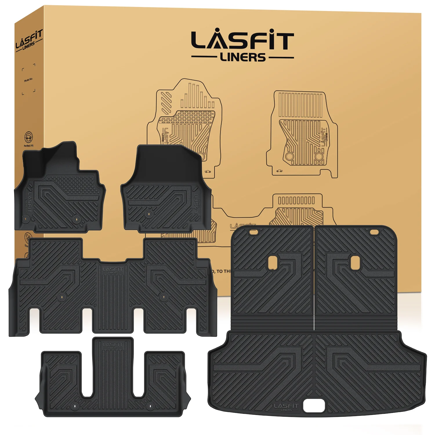 Fit for 2024-2026 Kia EV9 Floor Mats or 3rd Row Seatback & Cargo Mat - Image 8