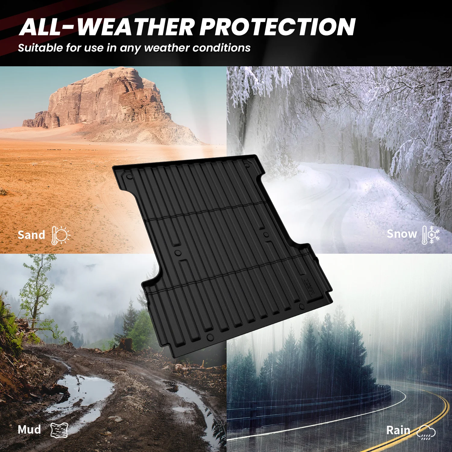 Fit for 2024-2026 Ford F-150 Bed Mat & Tailgate Mat, Including F-150 Lightning - Image 18
