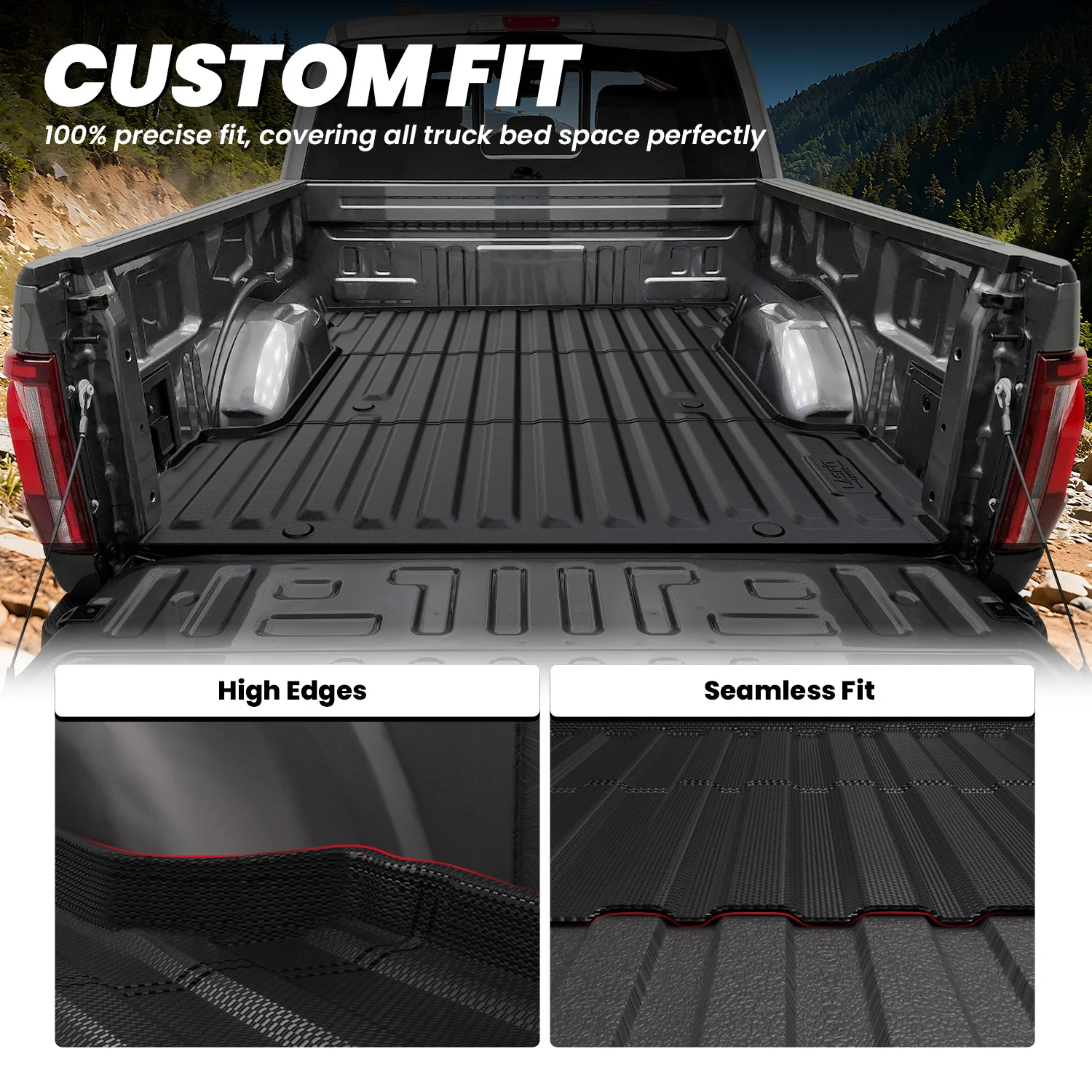 Fit for 2024-2026 Ford F-150 Bed Mat & Tailgate Mat, Including F-150 Lightning - Image 23