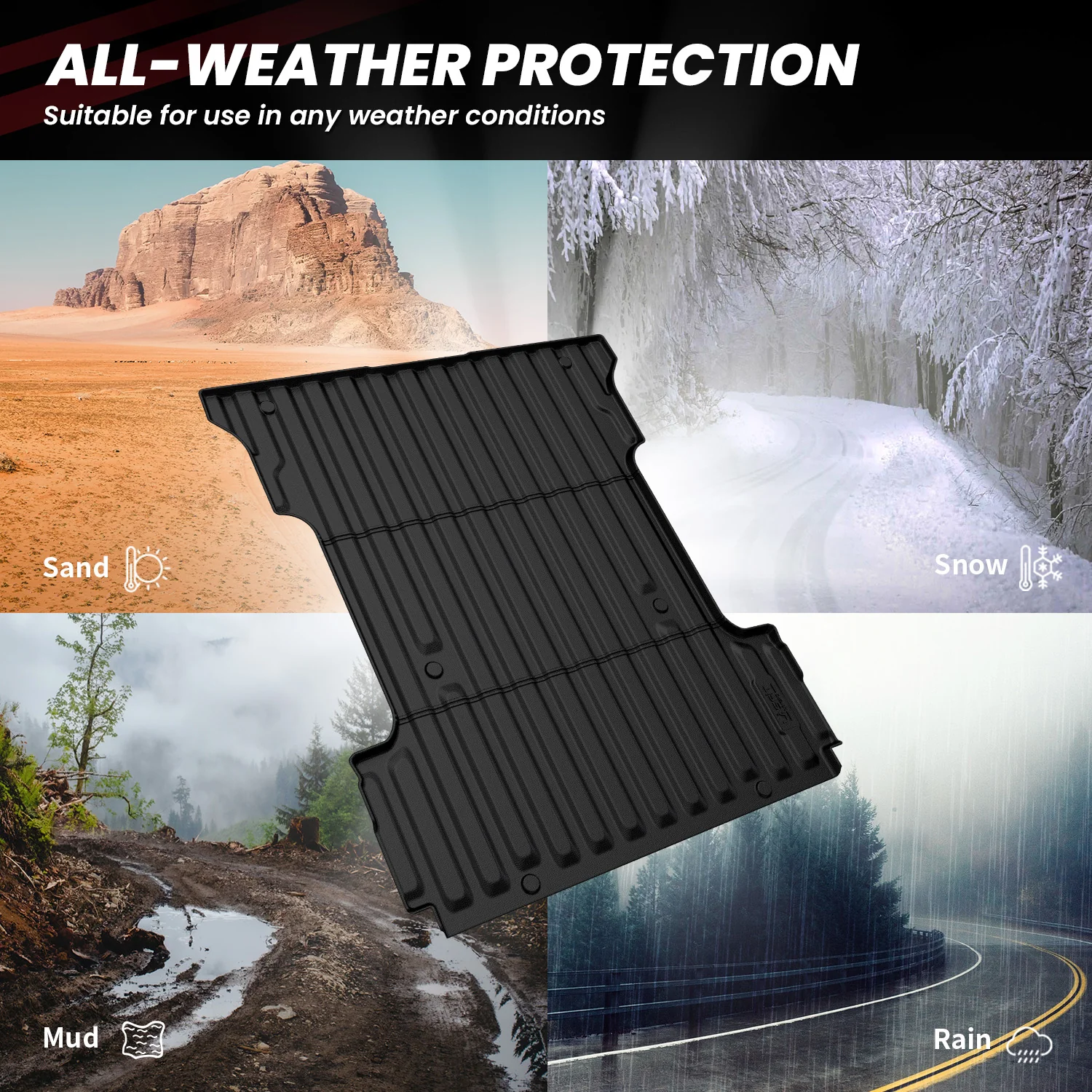 Fit for 2024-2026 Ford F-150 Bed Mat & Tailgate Mat, Including F-150 Lightning - Image 27