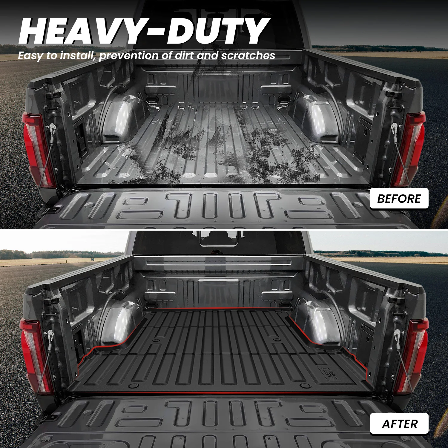 Fit for 2024-2026 Ford F-150 Bed Mat & Tailgate Mat, Including F-150 Lightning - Image 3