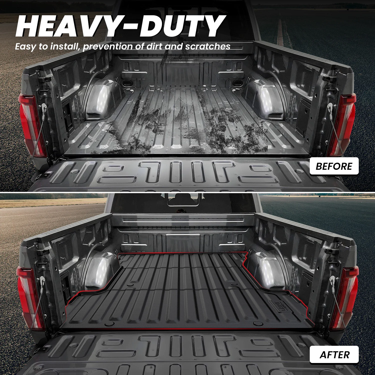 Fit for 2024-2026 Ford F-150 Bed Mat & Tailgate Mat, Including F-150 Lightning - Image 36