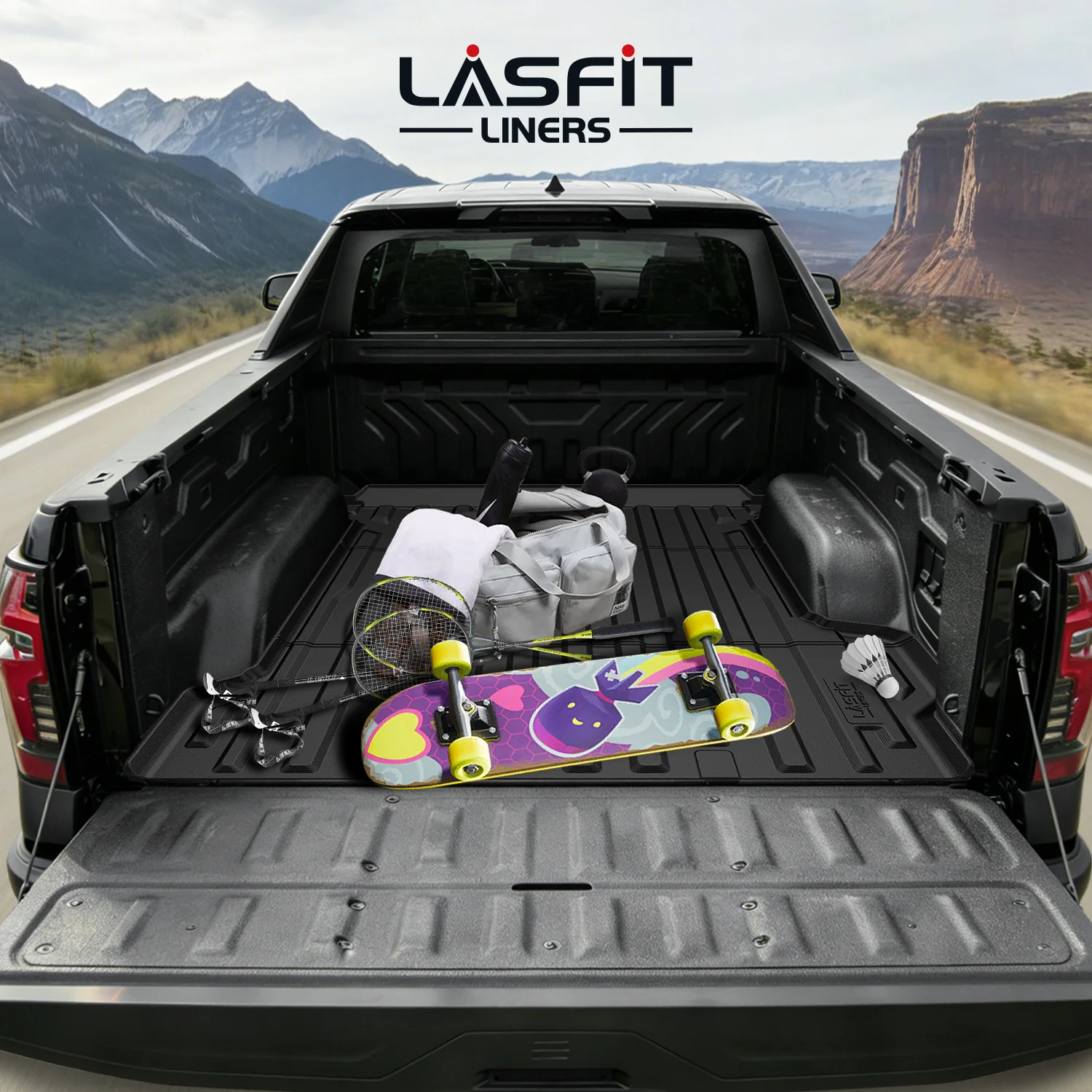 Fit for 2024-2026 GMC Sierra EV 5.9FT Bed Mat, Fit With Multi-Flex Midgate Only - Image 8