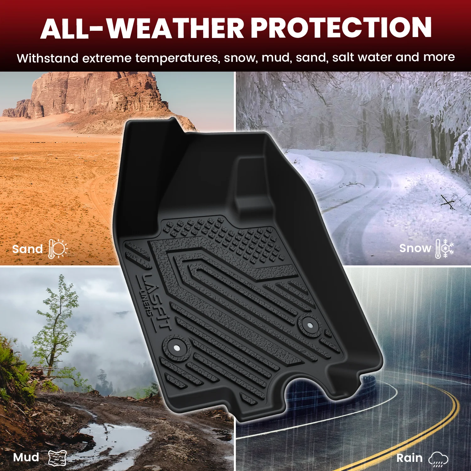 Fit for 2024-2026 Chevrolet Equinox EV Floor & Seatback & Cargo Mats, Not Fit Gas Model - Image 3