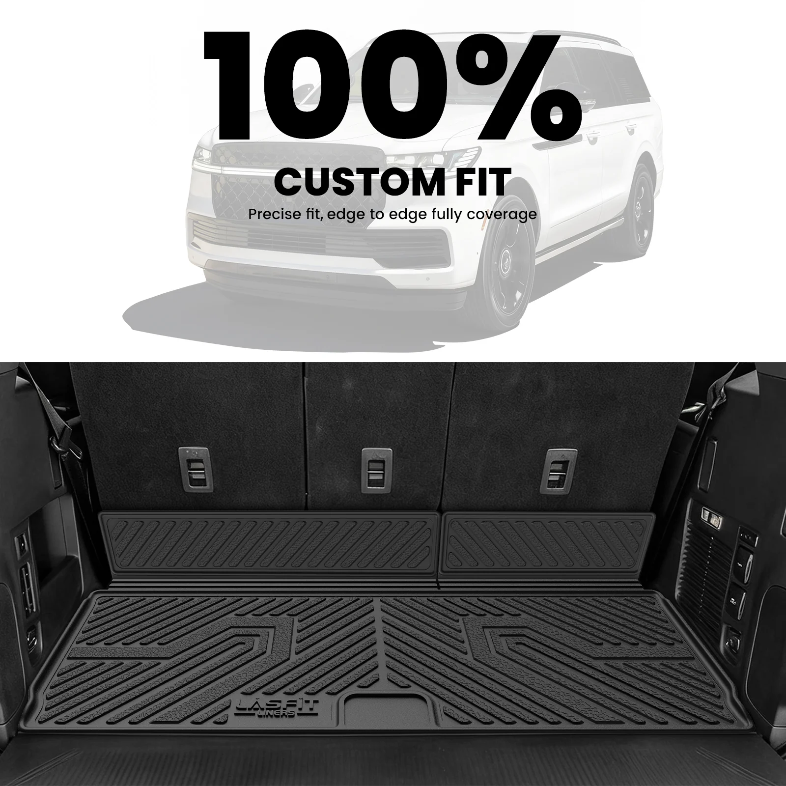 Fit for 2025-2026 Lincoln Navigator L / Navigator Standard Cargo & 3rd Row Seatback Mats - Image 11