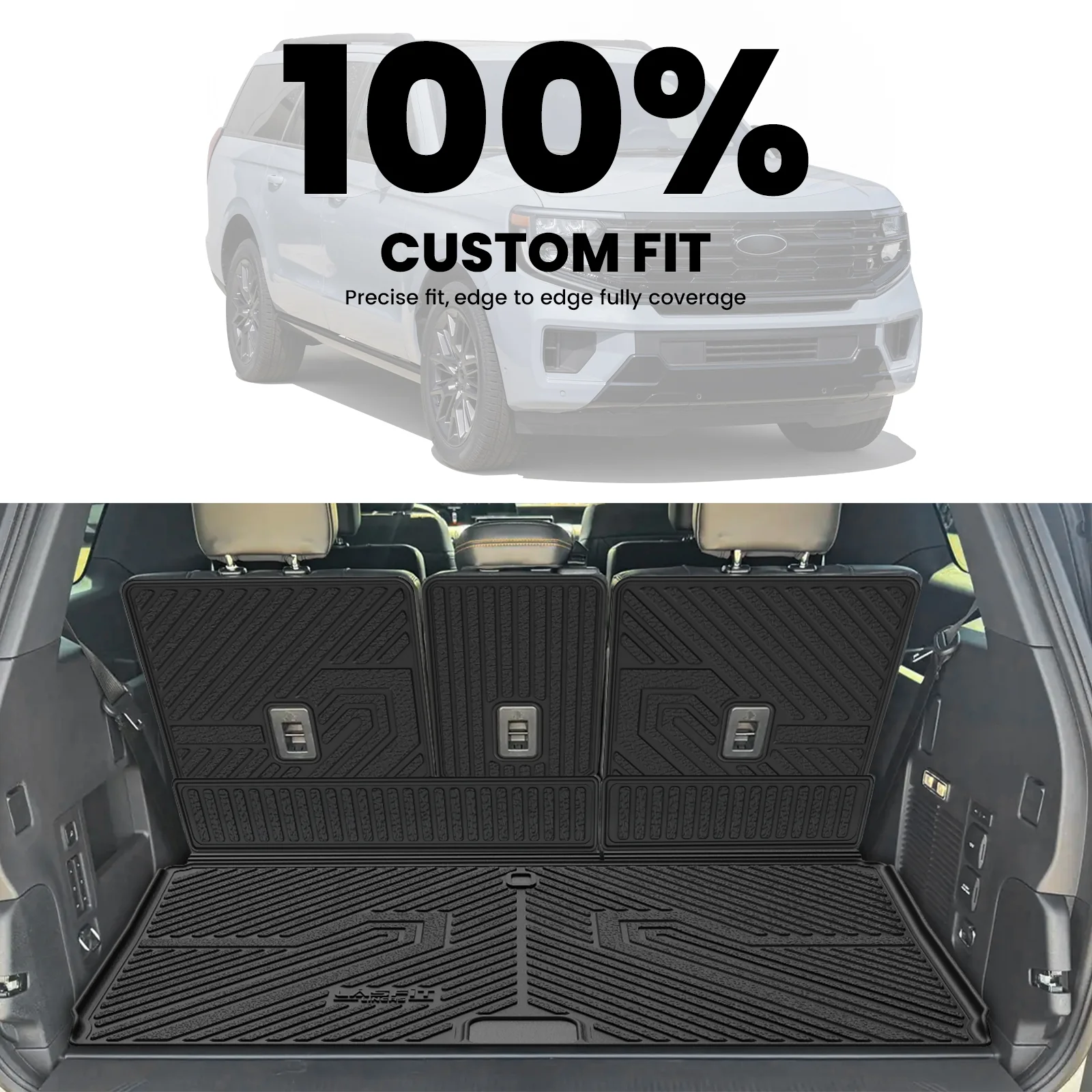 Fit for 2025-2026 Lincoln Navigator L / Navigator Standard Cargo & 3rd Row Seatback Mats - Image 4