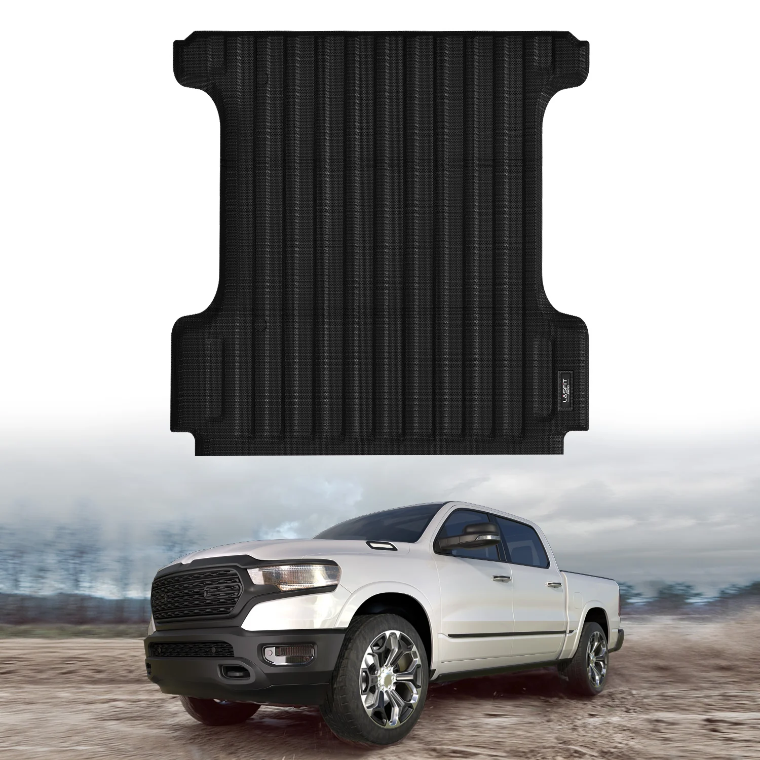 Fit for 2025-2026 RAM 1500 RHO Truck Bed Mat, Fit 5'7" Box, Fit Without RAM RamBox, Not Fit Drop-in liners - Image 10