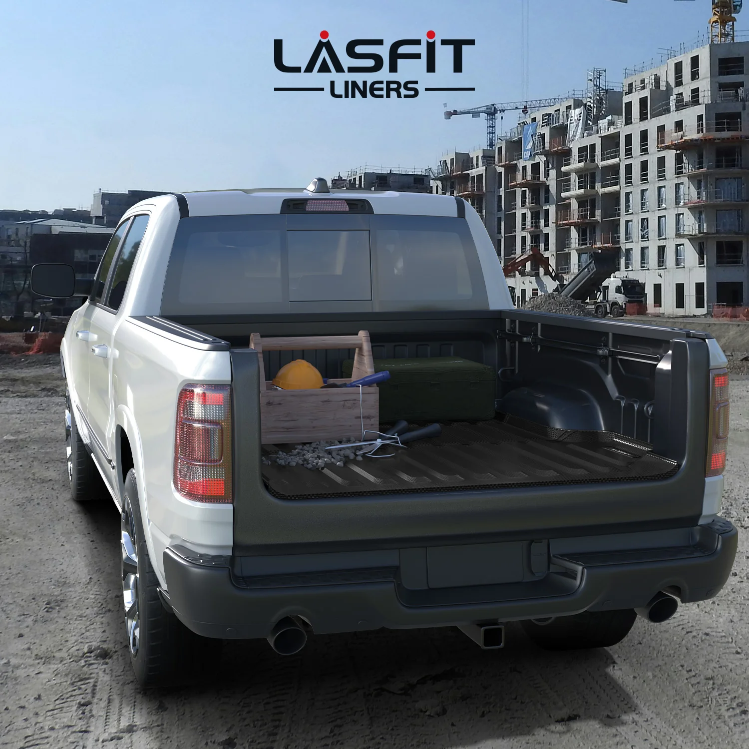 Fit for 2025-2026 RAM 1500 RHO Truck Bed Mat, Fit 5'7" Box, Fit Without RAM RamBox, Not Fit Drop-in liners - Image 9