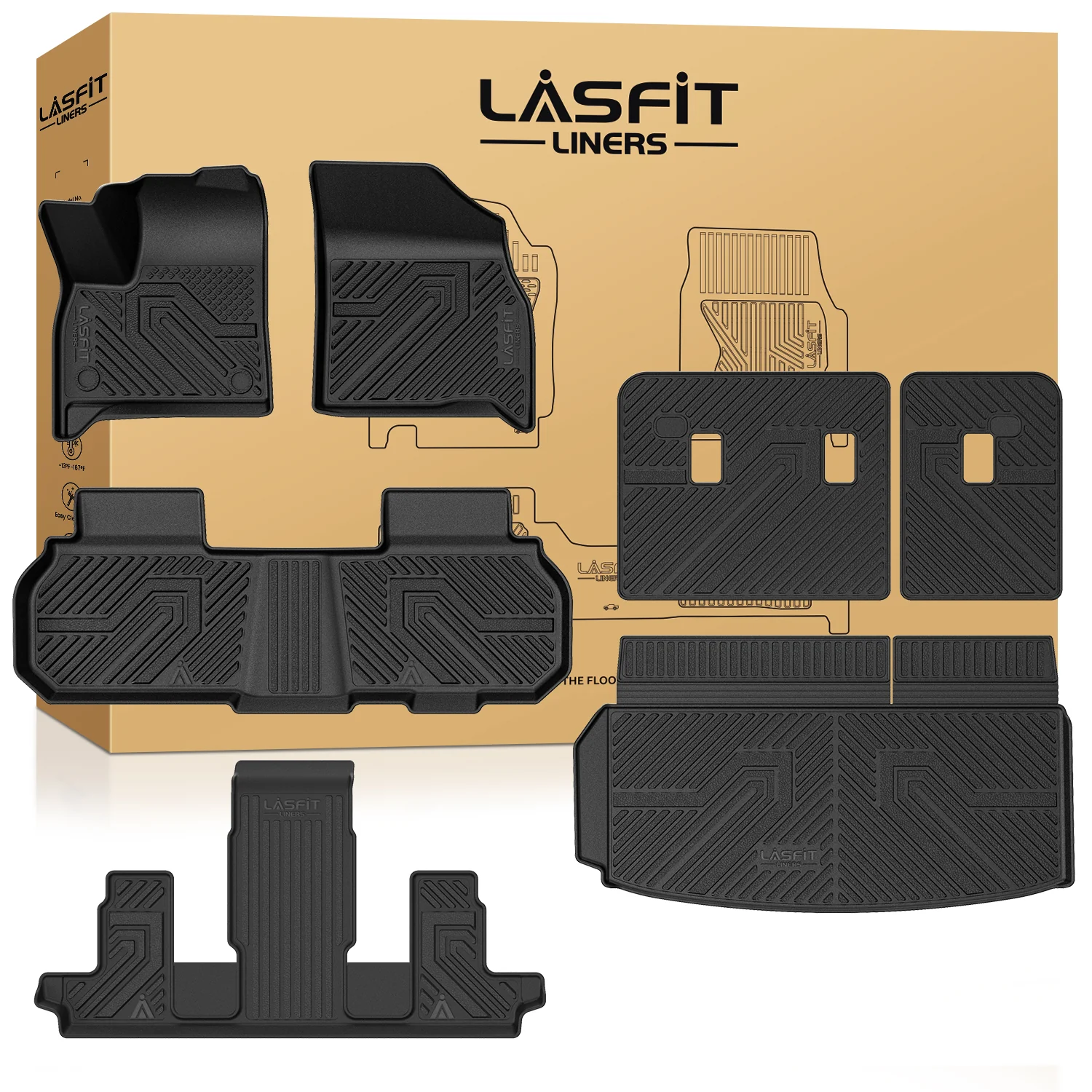Fit for 2025-2026 Buick Enclave Floor Mats or Seatback & Cargo Mat - Image 9