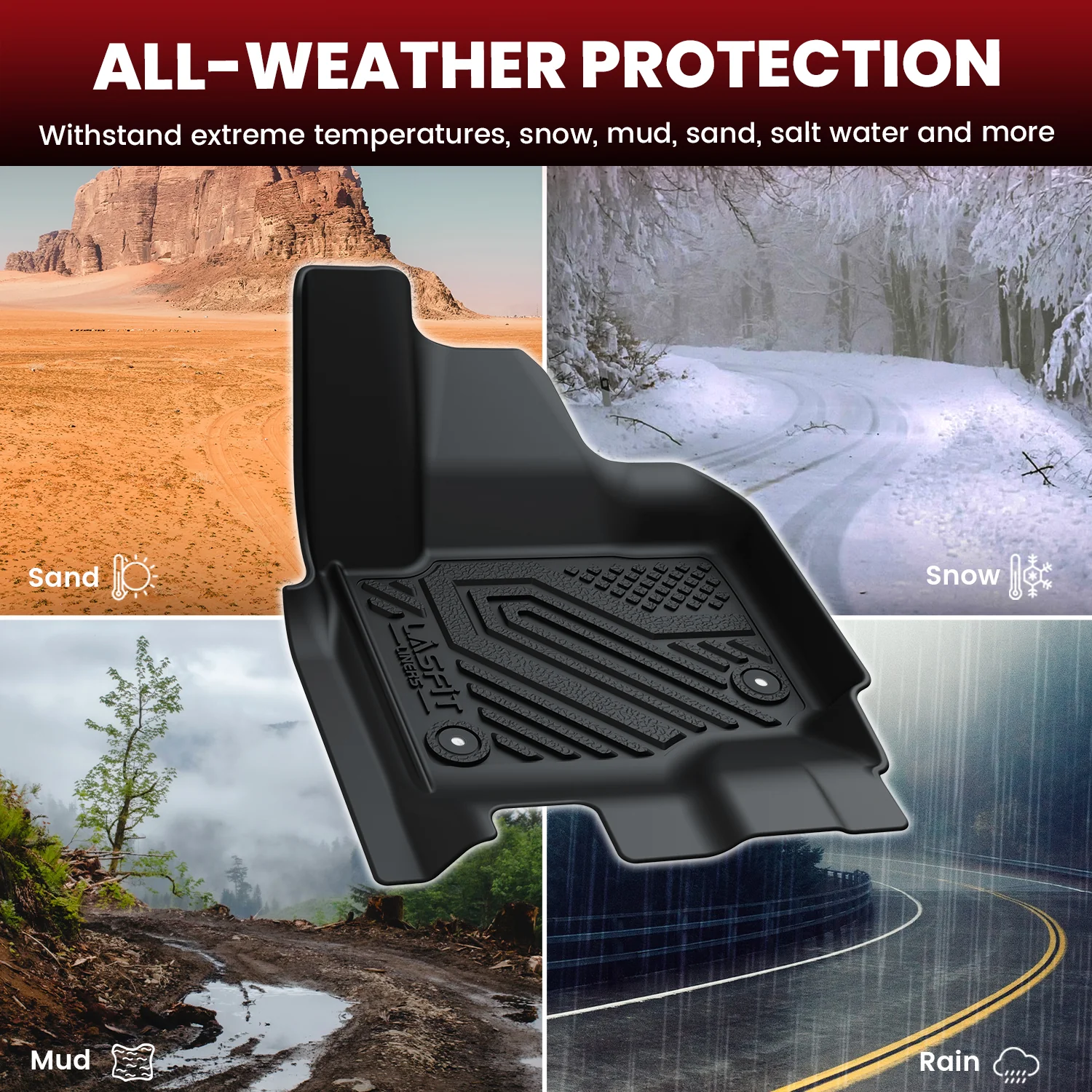 Fit for 2025-2026 Ford Expedition / Expedition Max Floor Mats or Seatback & Cargo Mats - Image 64