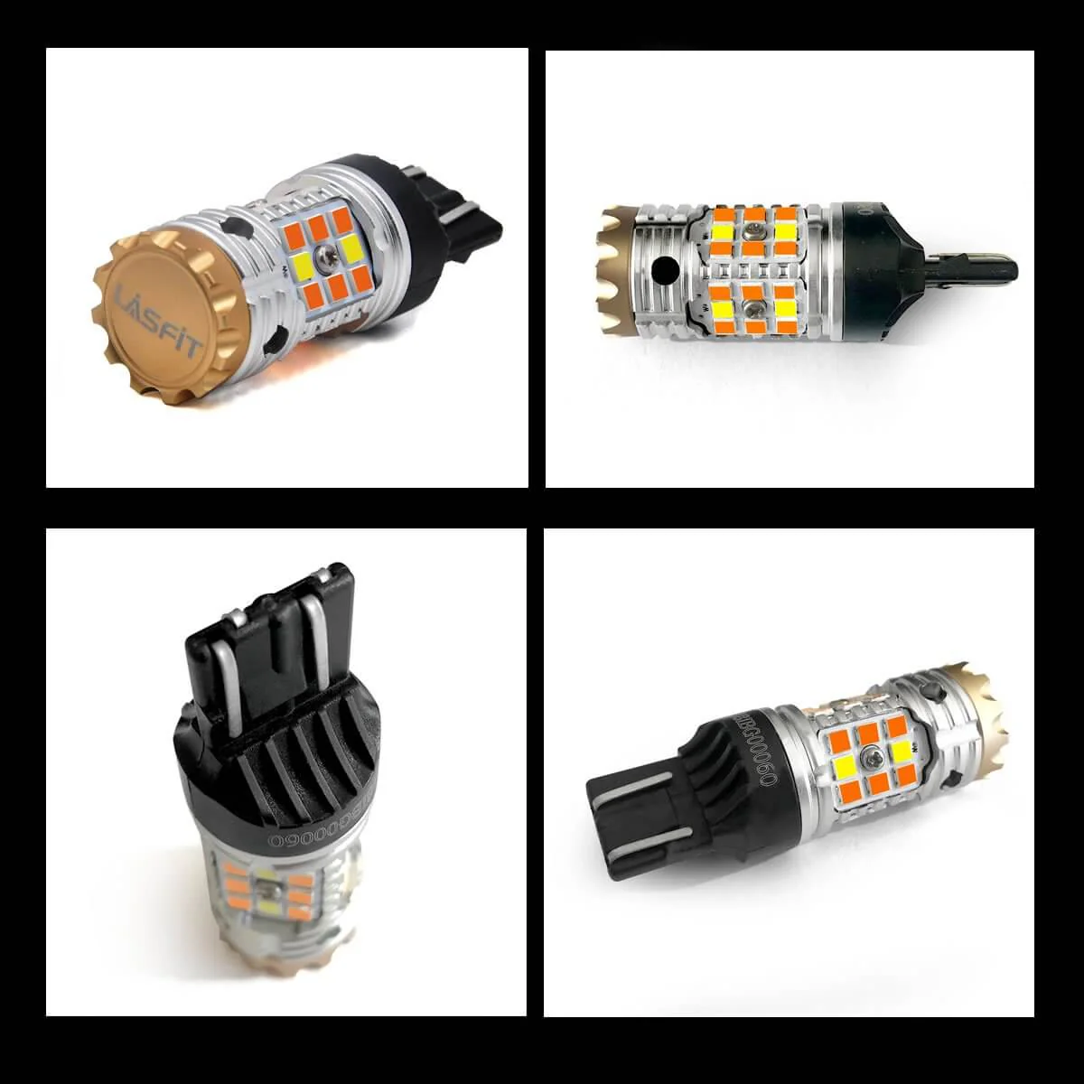 7443 7444 CANBUS Error Free Anti Hyper Flash Switchback LED Turn Signal Light Dual Color Blinker Bulb-CK Socket, 2 Bulbs - Image 11